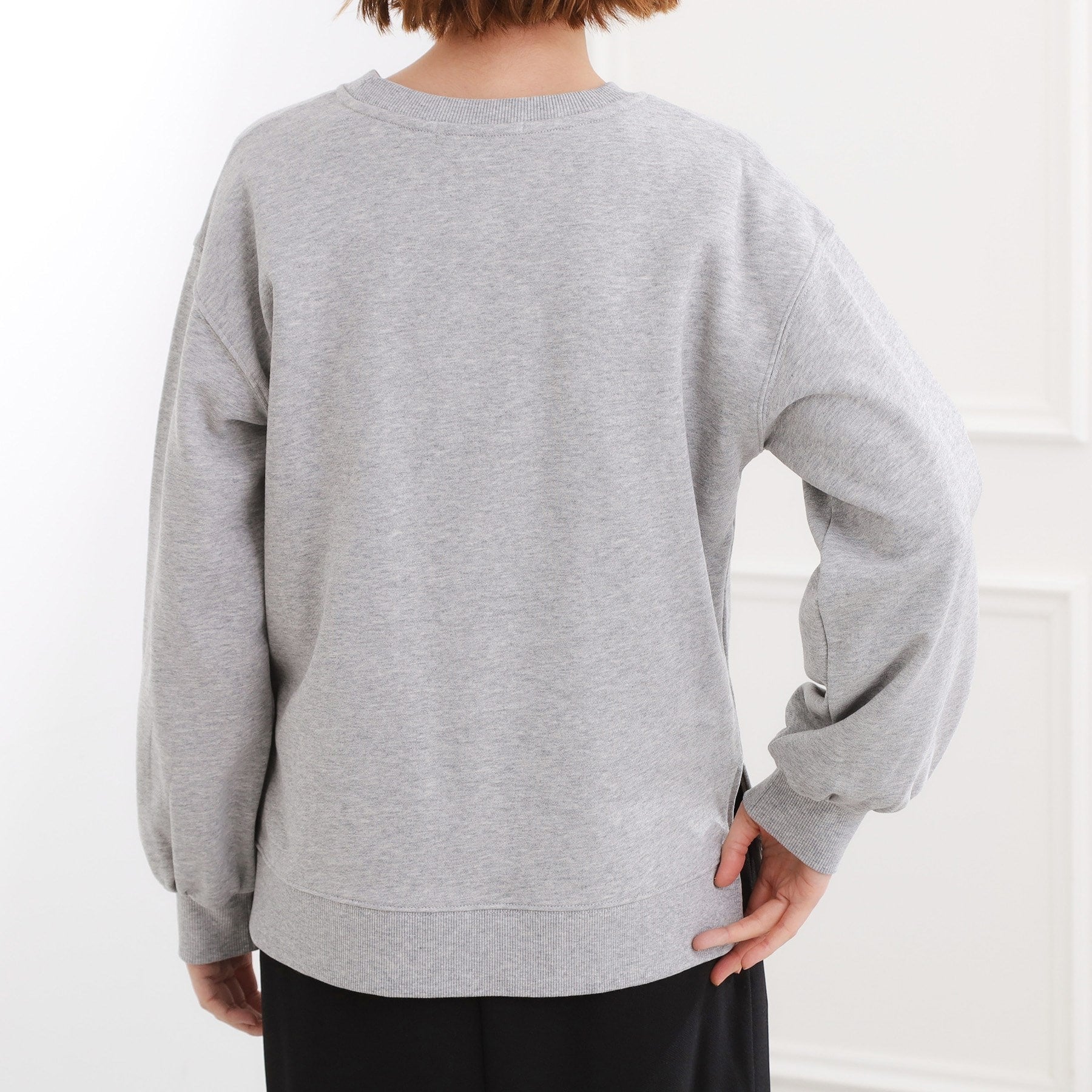 グローブ grove 刺繍ロゴ裏毛スウェットプルオーバー （グレー(012)） グレー(012)