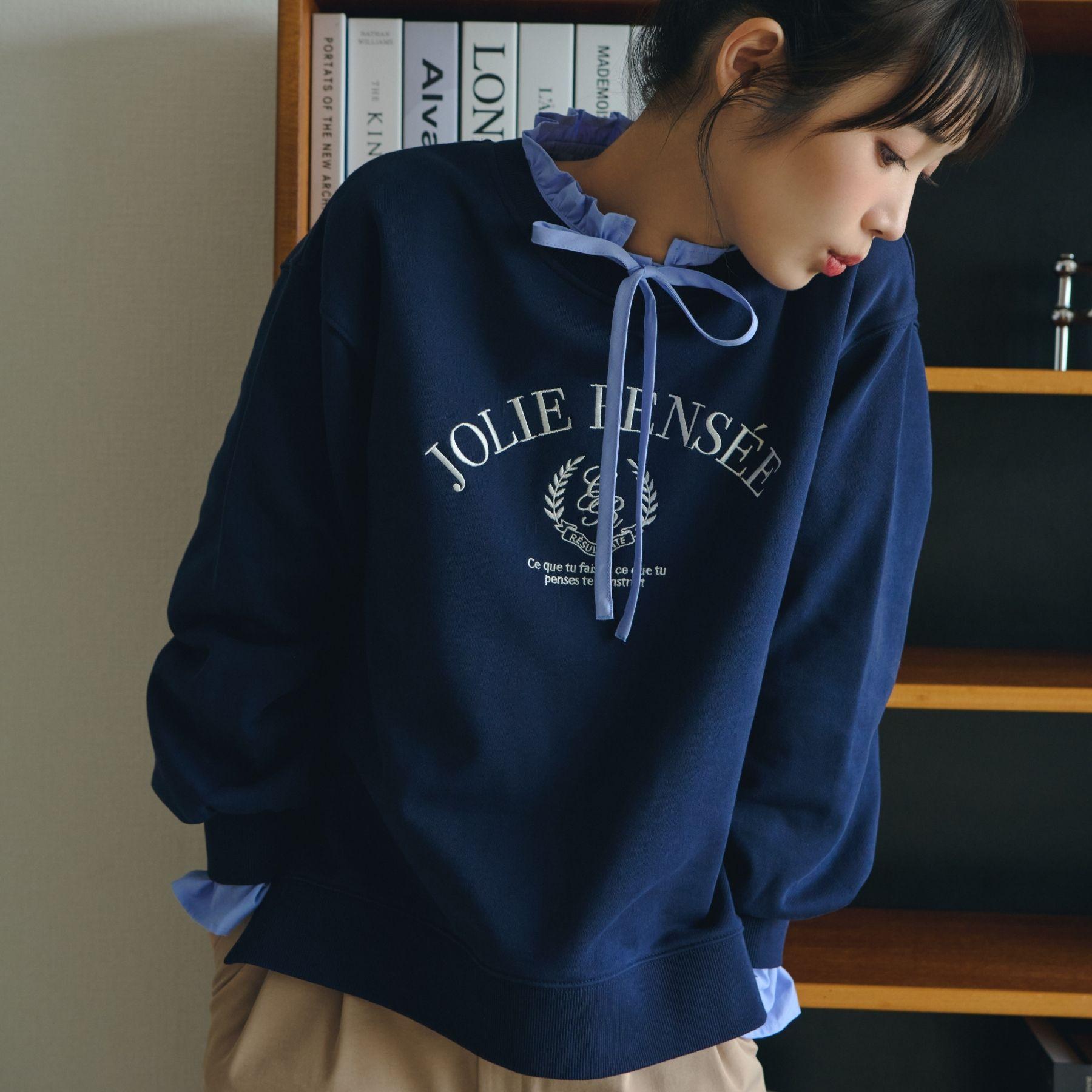 グローブ grove 刺繍ロゴ裏毛スウェットプルオーバー （オフホワイト(003)） オフホワイト(003)