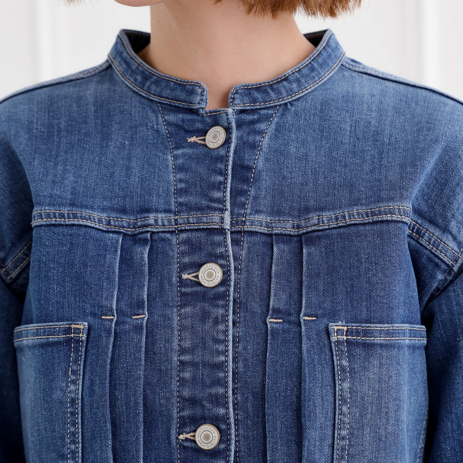 グローブ grove ライトオンスストレッチデニムジャケット （ネイビー(094)） ネイビー(094)