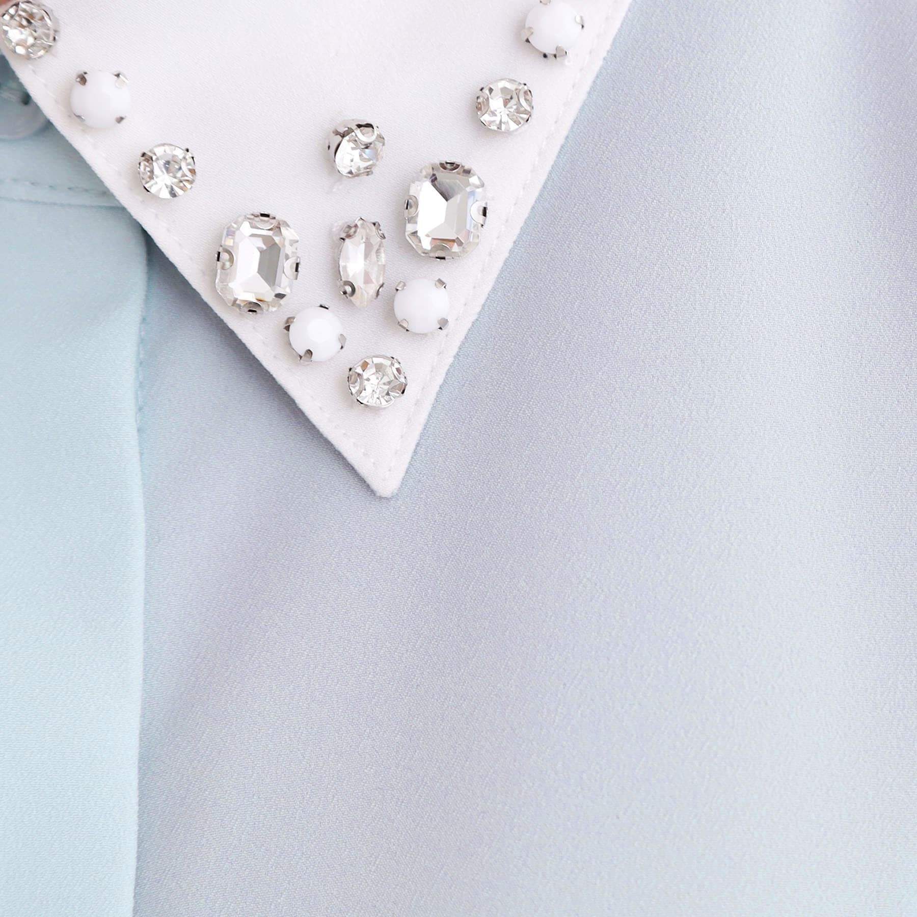 グローブ grove ビジューカラー とろみシャツ （オフホワイト(003)） オフホワイト(003)