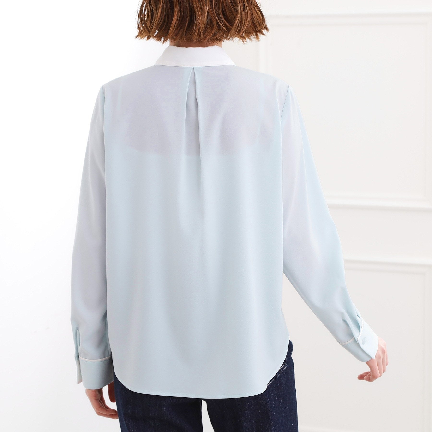 グローブ grove ビジューカラー とろみシャツ （オフホワイト(003)） オフホワイト(003)