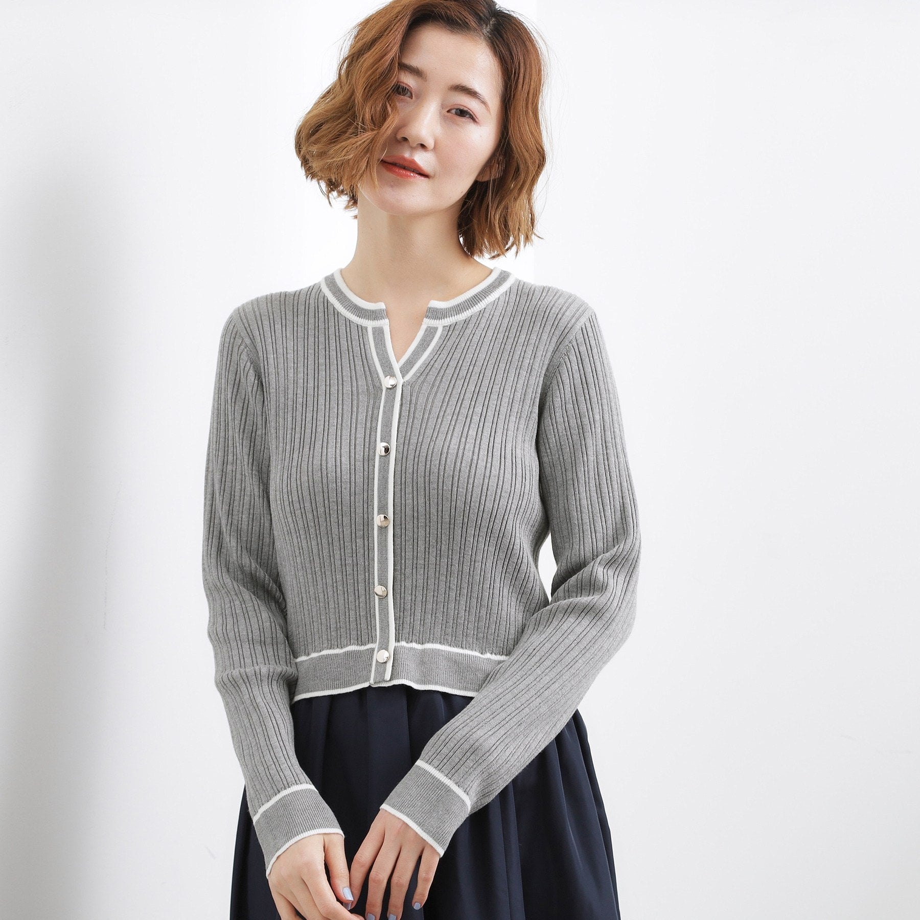 グローブ grove マルチボーダーアソートドッキングワンピース （オフホワイト(003)） オフホワイト(003)