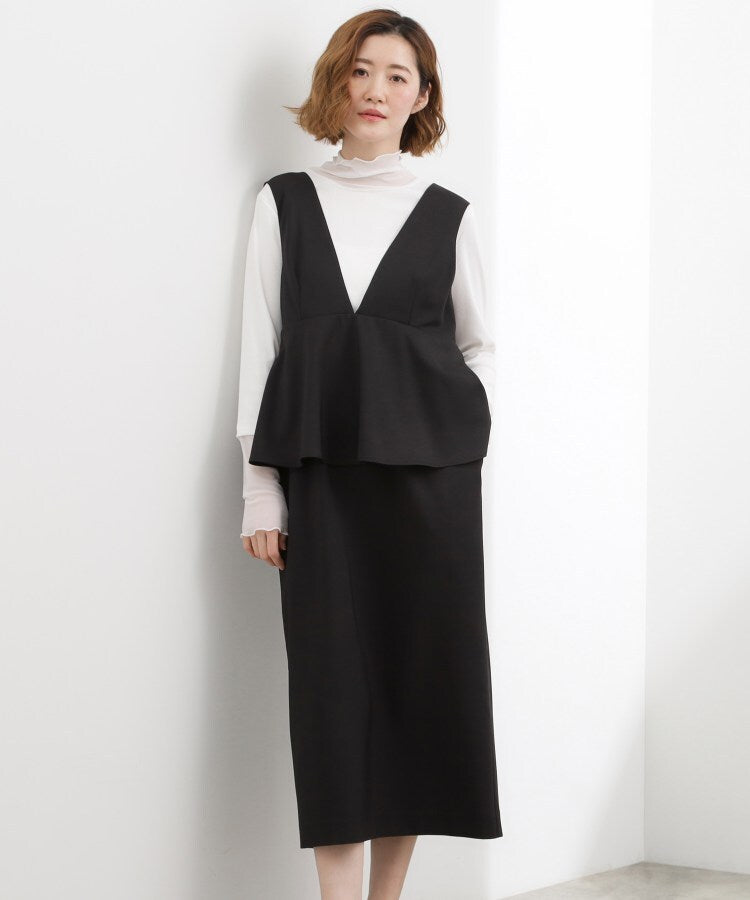 グローブ grove ペプラムドッキングジャンドレ （ブラック(019)） ブラック(019)