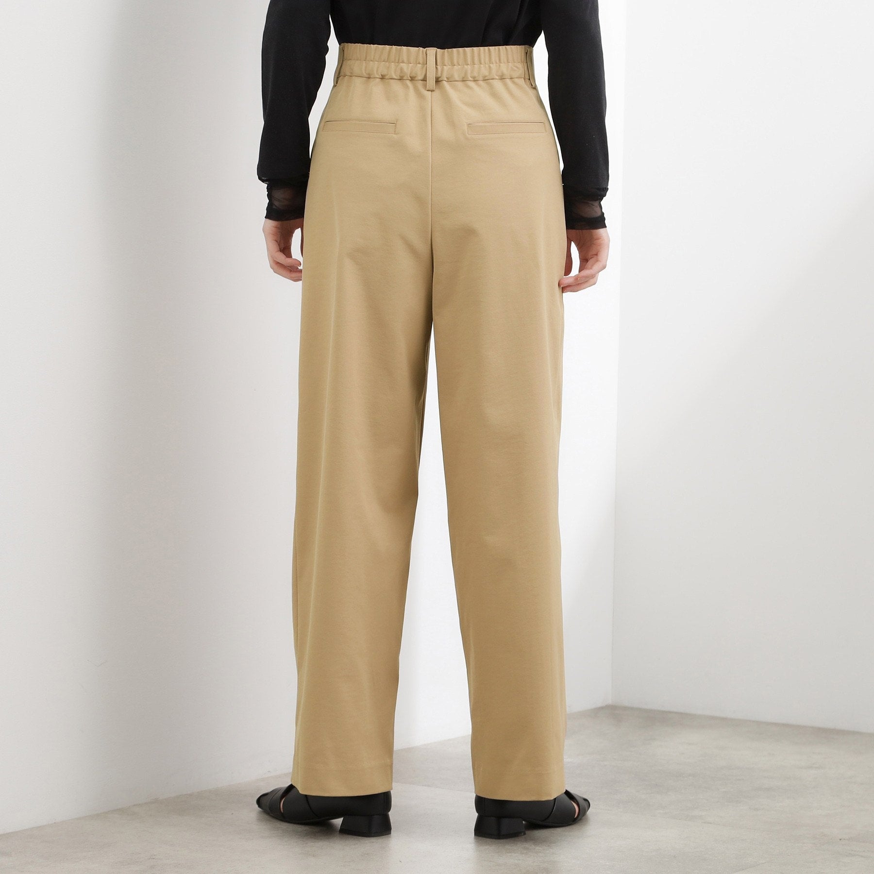 グローブ grove ツータック ワイドチノパンツ （ネイビー(094)） ネイビー(094)