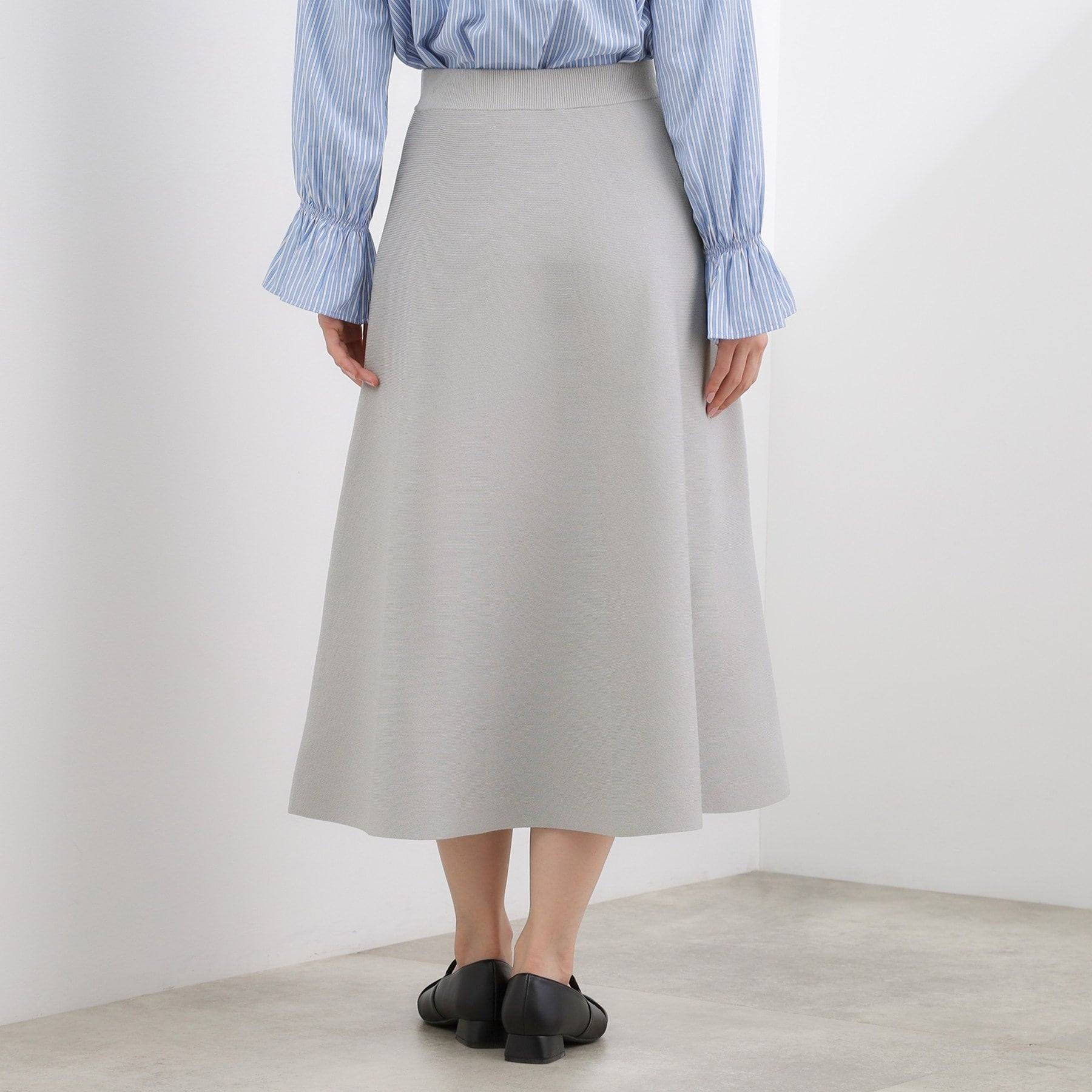 グローブ grove 【SETUP対応】ニットフレアスカート （ピンク(071)） ピンク(071)