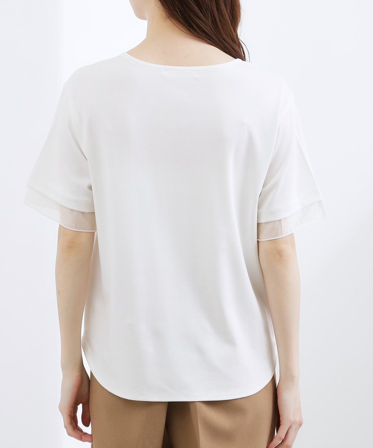 グローブ grove 袖口シアースクエアネックTシャツ （ブラック(019)） ブラック(019)