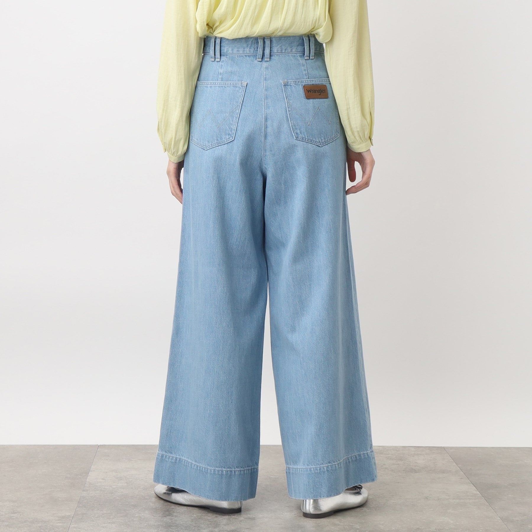 グローブ grove 【別注】Wrangler バギーパンツ （サックス(090)） サックス(090)