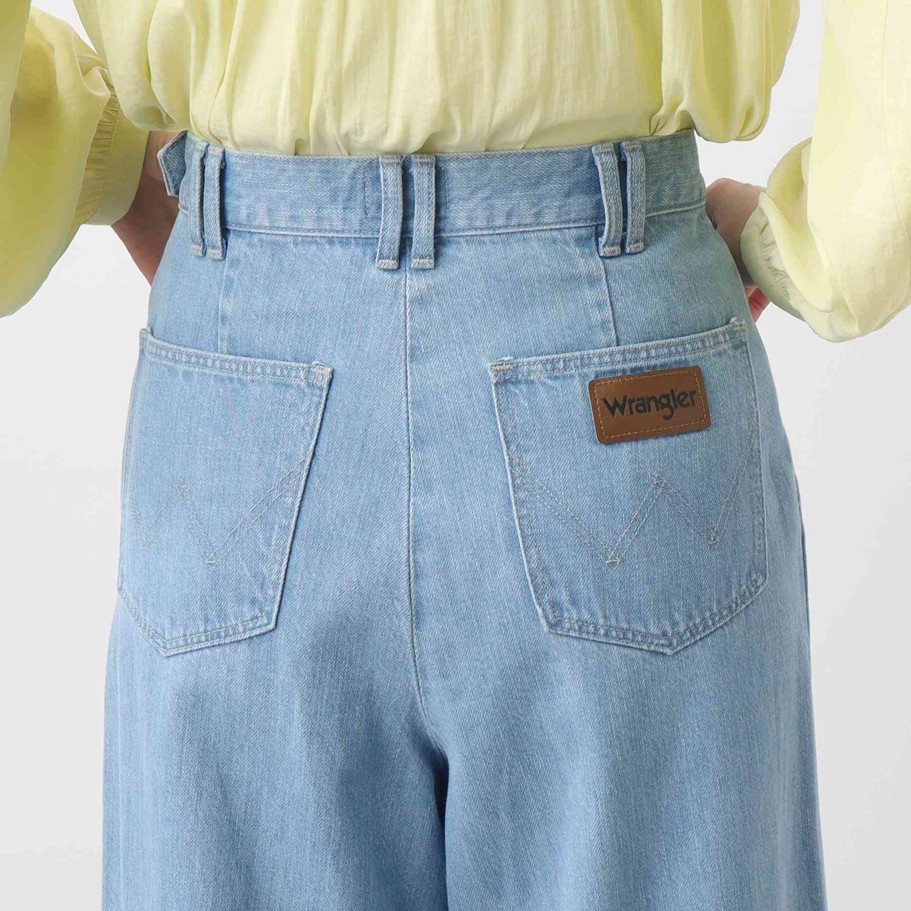 グローブ grove 【別注】Wrangler バギーパンツ （サックス(090)） サックス(090)