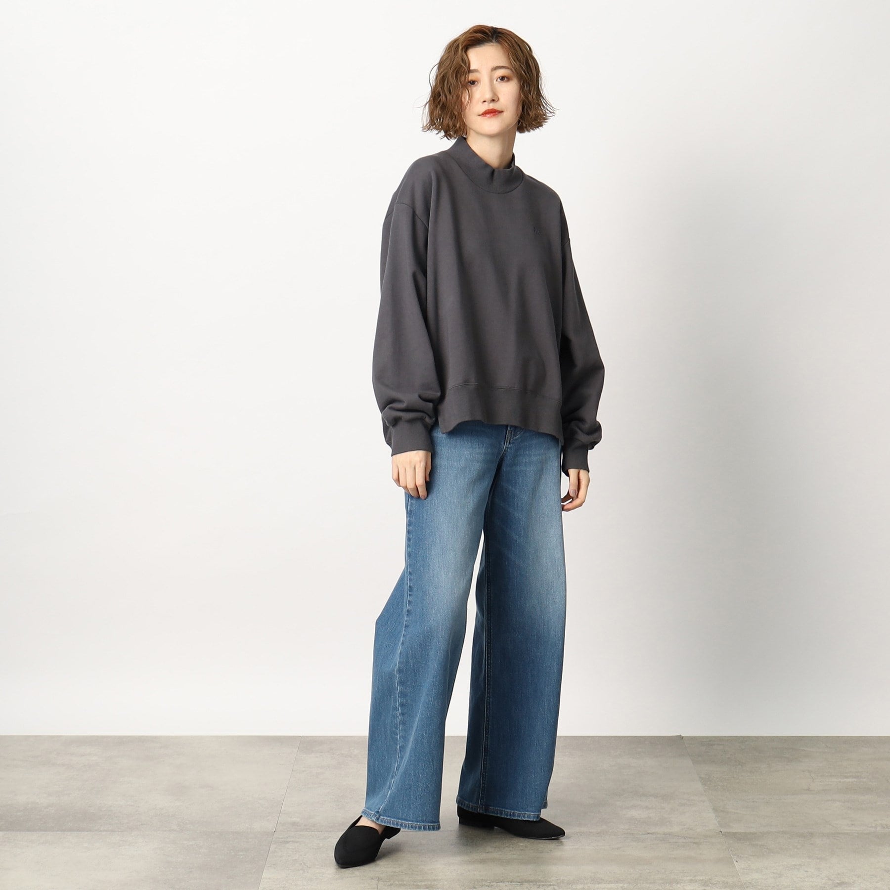グローブ grove Lee モックネックスウェット