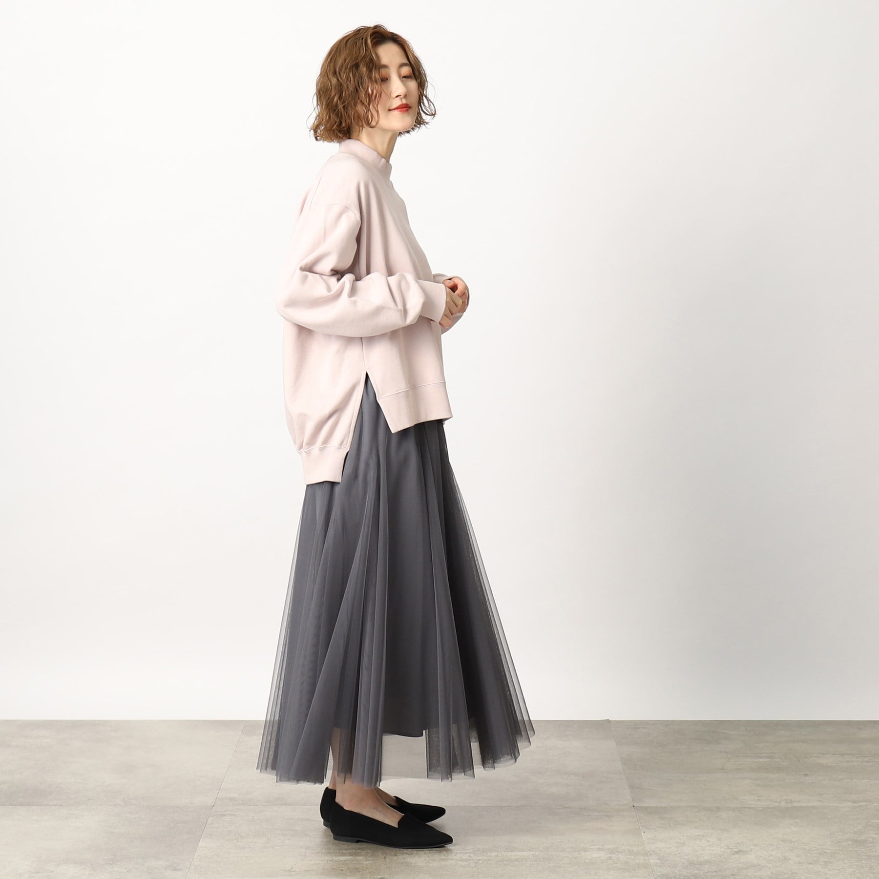グローブ grove Lee モックネックスウェット