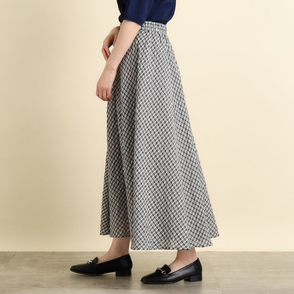 Grove Pocopoco Sheer Gingham Skirt