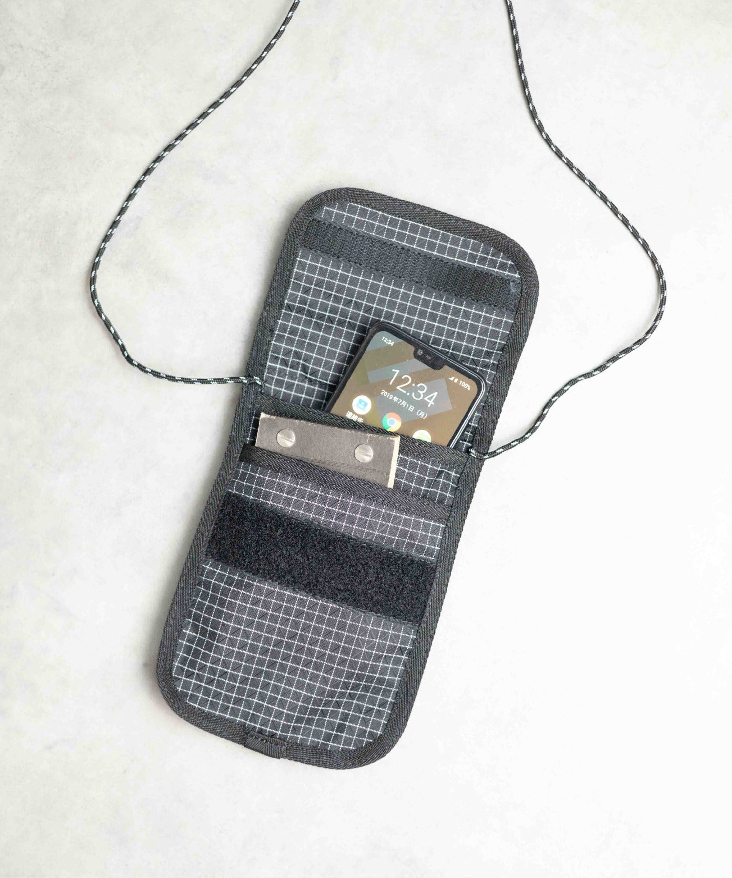 グラミチ GRAMICCI 【GRAMICCI(グラミチ) 】RIPSTOP NECK POUCH （ブラック） ブラック