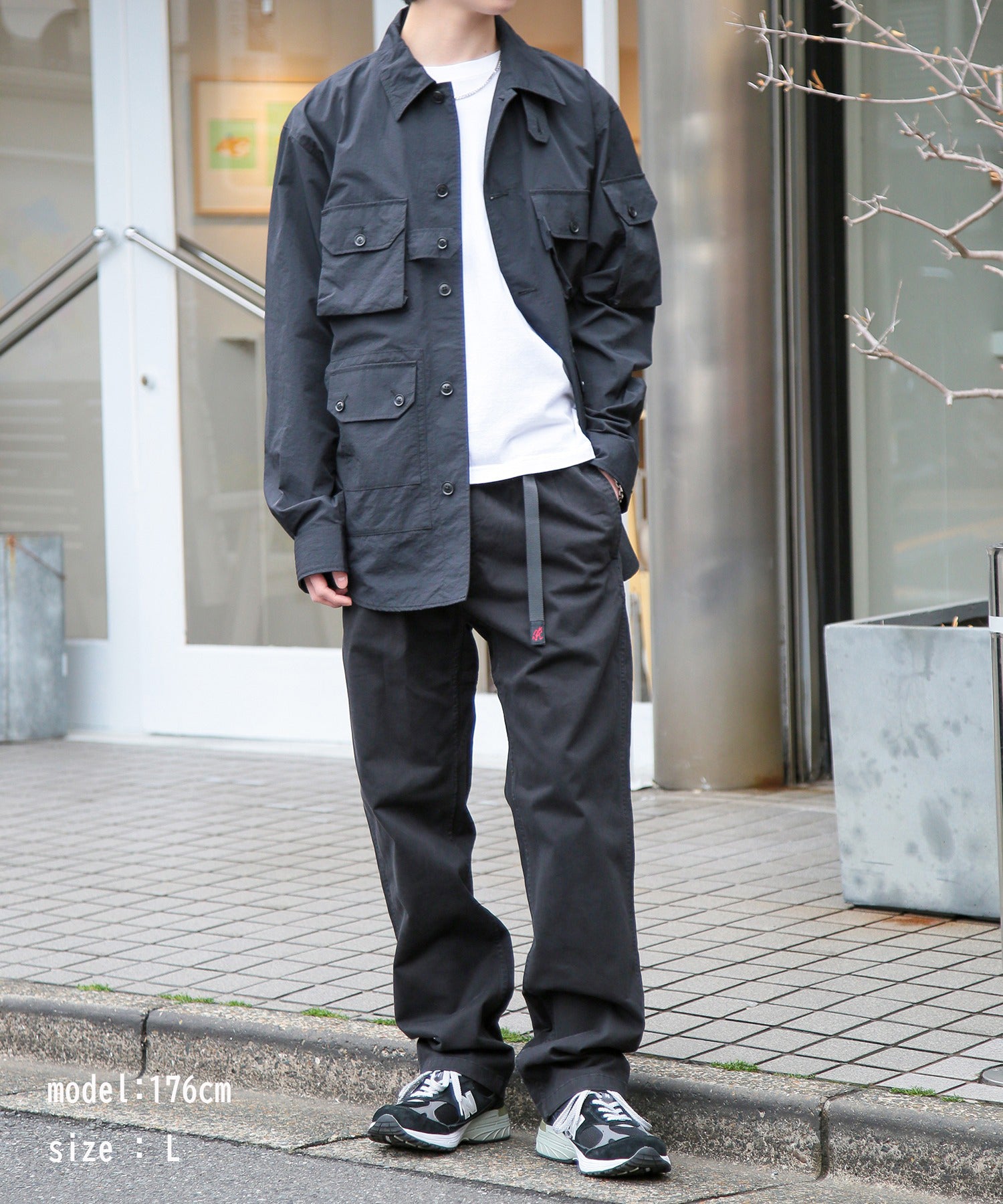 GRAMICCI [GRAMICCI] NN-PANT CROPPED G109-OGS 有機棉彈力斜紋錐形輪廓