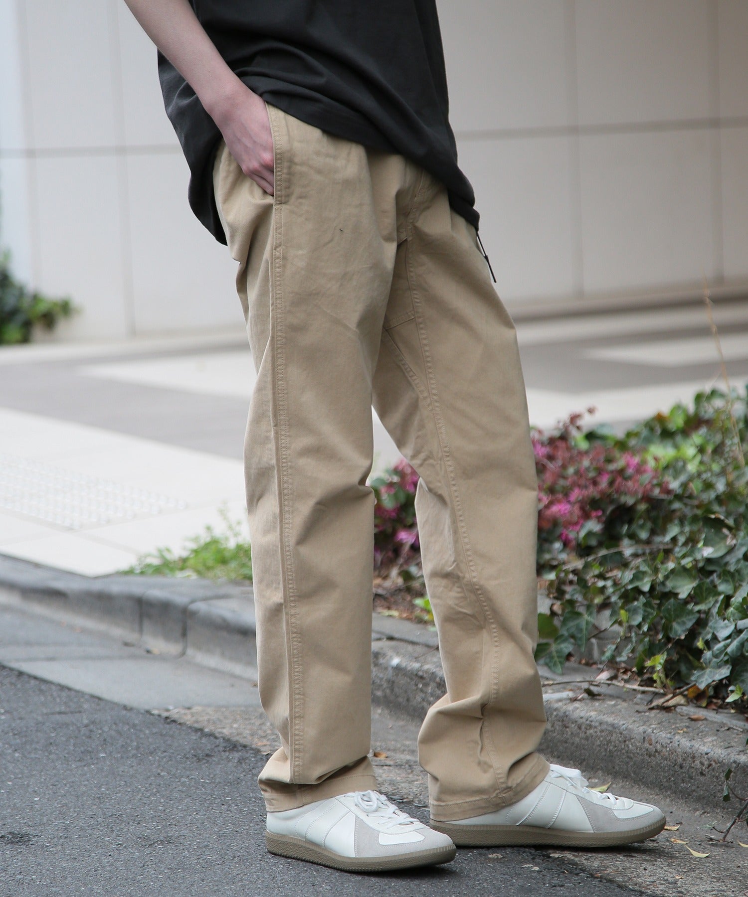 GRAMICCI [GRAMICCI] NN-PANT CROPPED G109-OGS 有機棉彈力斜紋錐形輪廓