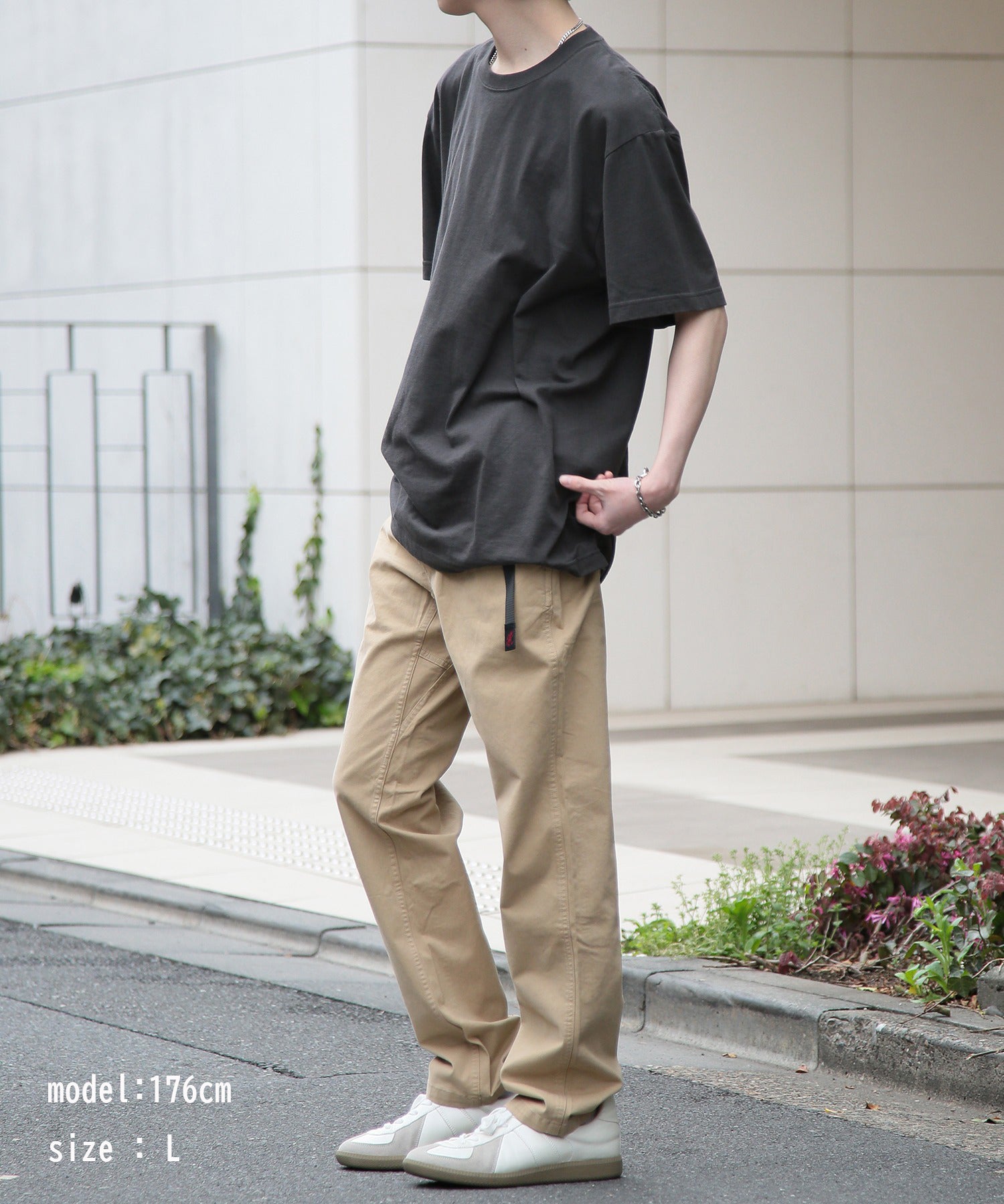 GRAMICCI [GRAMICCI] NN-PANT CROPPED G109-OGS 有機棉彈力斜紋錐形輪廓