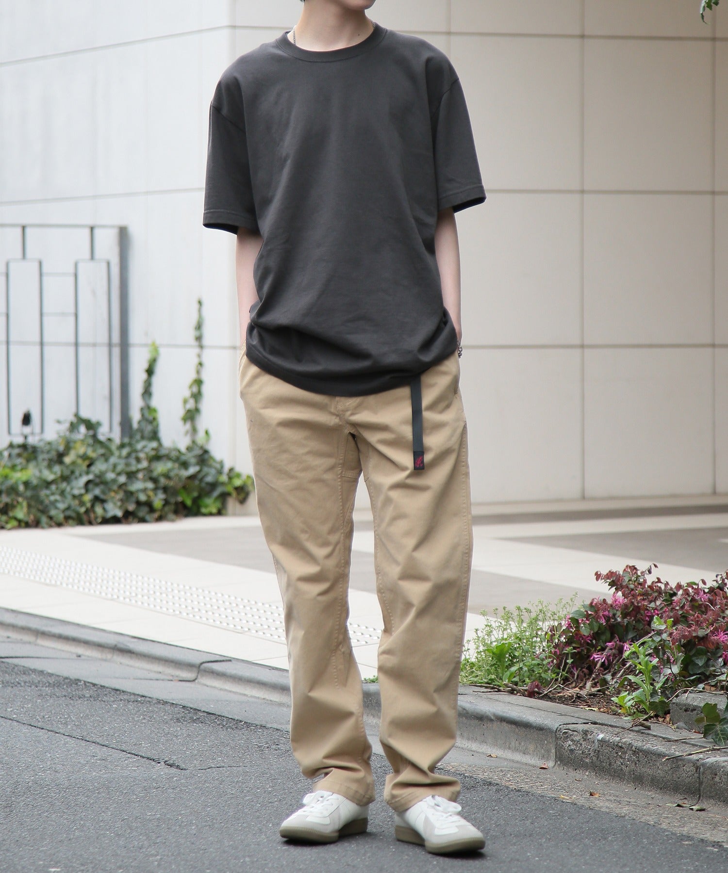 GRAMICCI [GRAMICCI] NN-PANT CROPPED G109-OGS 有機棉彈力斜紋錐形輪廓