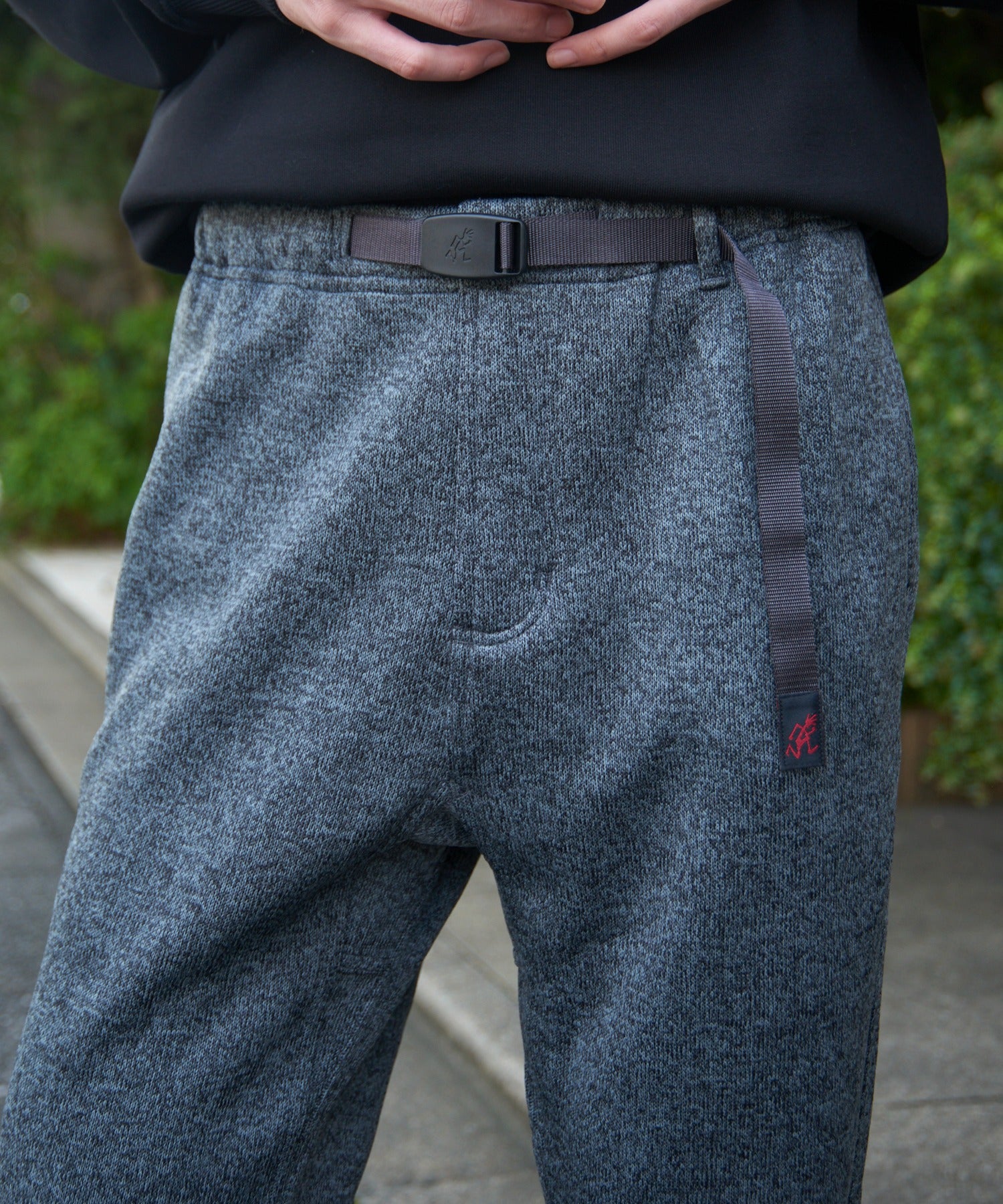 グラミチ GRAMICCI BONDING KNIT FLEECE NNーPANT CROPPED G2FMーP017 フリースパンツ クロップドパンツ （チャコールグレー） チャコールグレー