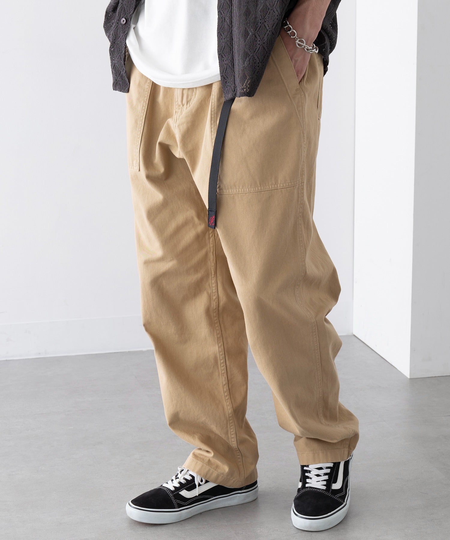 グラミチ GRAMICCI LOOSE TAPERED RIDGE PANT G114-OGT （ベージュ） ベージュ