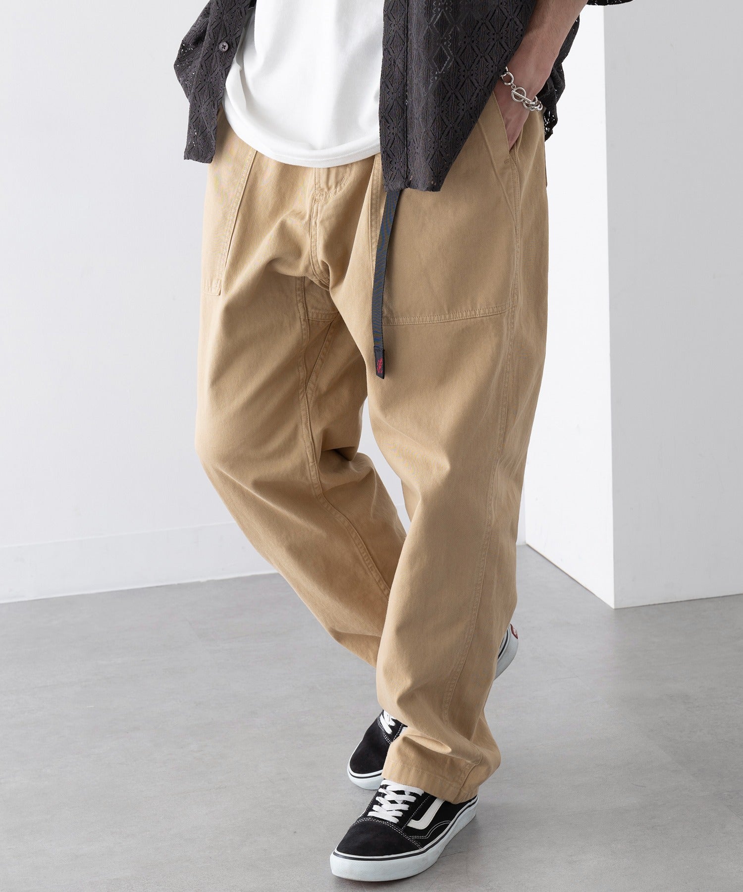 グラミチ GRAMICCI LOOSE TAPERED RIDGE PANT G114-OGT （ベージュ） ベージュ