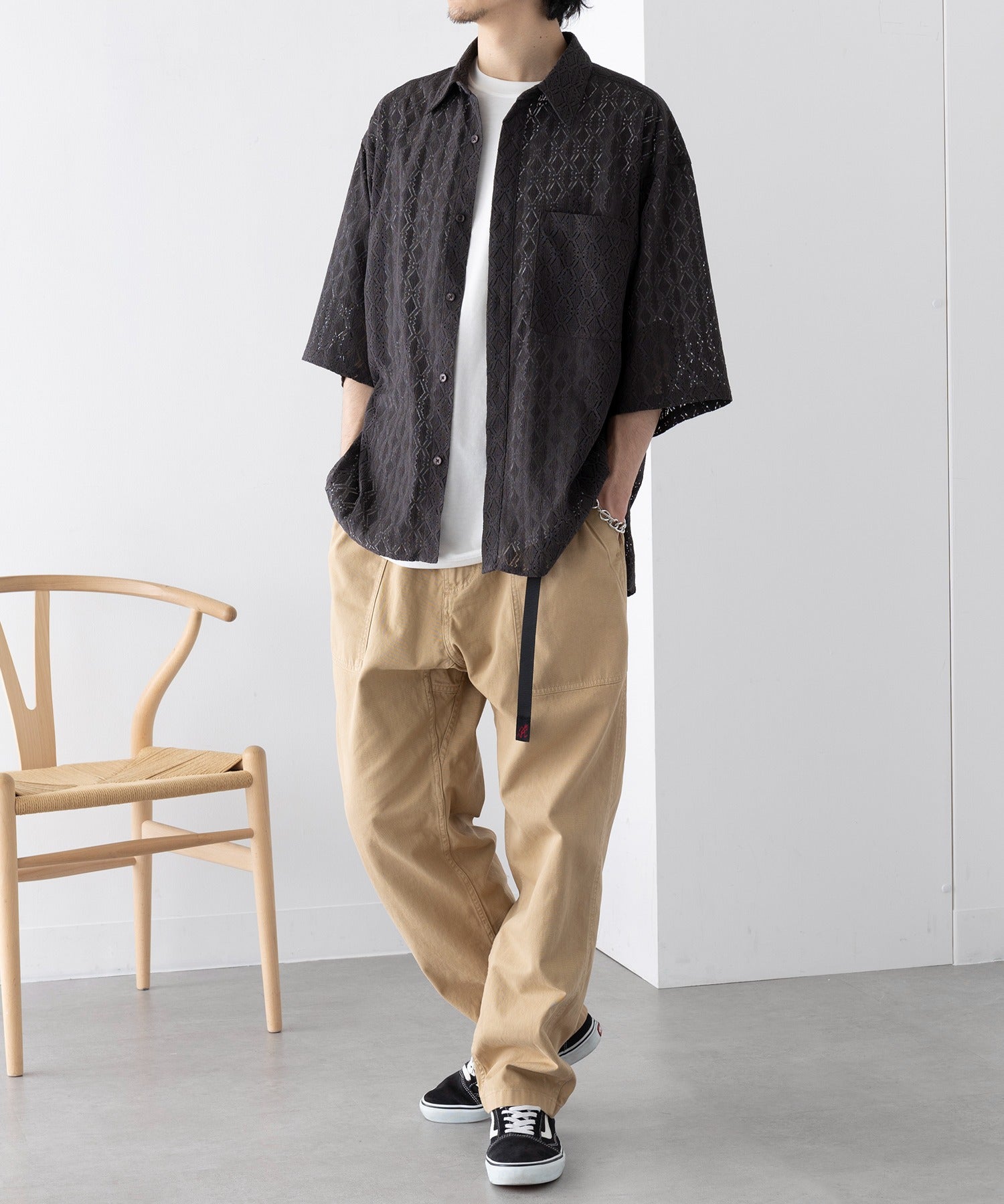 グラミチ GRAMICCI LOOSE TAPERED RIDGE PANT G114-OGT （ベージュ） ベージュ