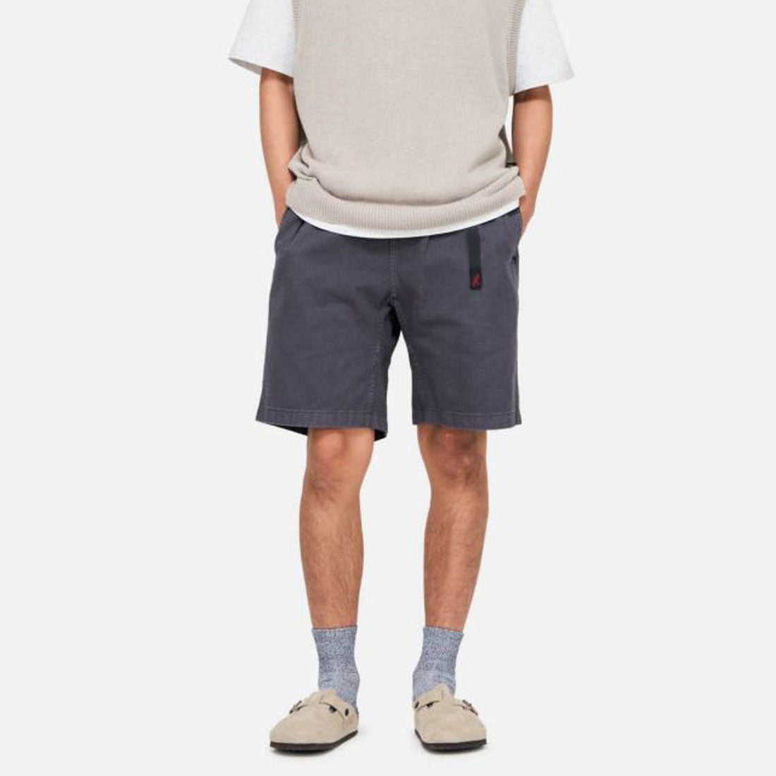 グラミチ GRAMICCI G-SHORT PIGMENT DYED FOSSIL-GREY-PIGMENT [G4SM-P123]