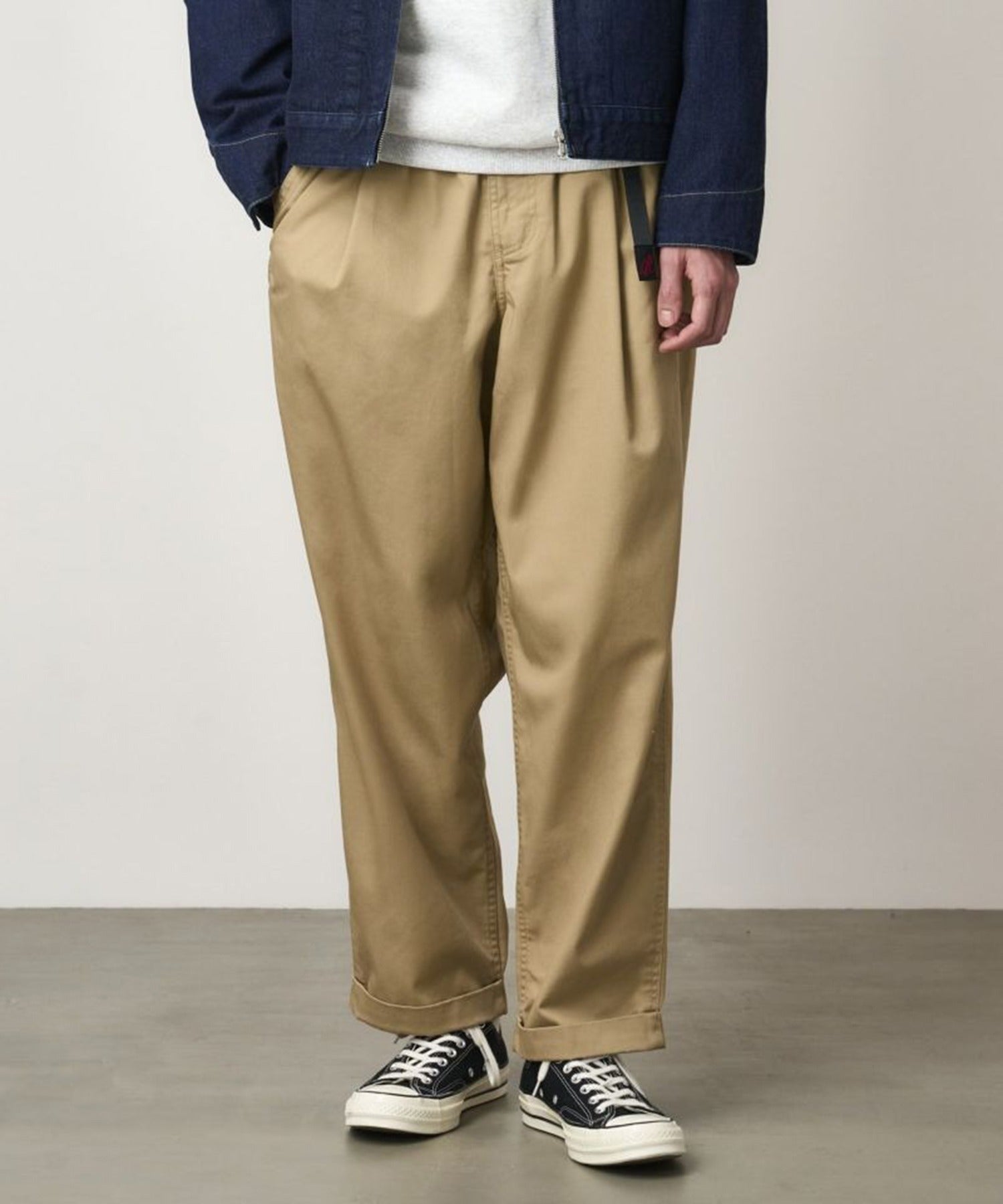 グラミチ GRAMICCI T/C TWILL TUCK TAPERED PANT （ベージュ） ベージュ