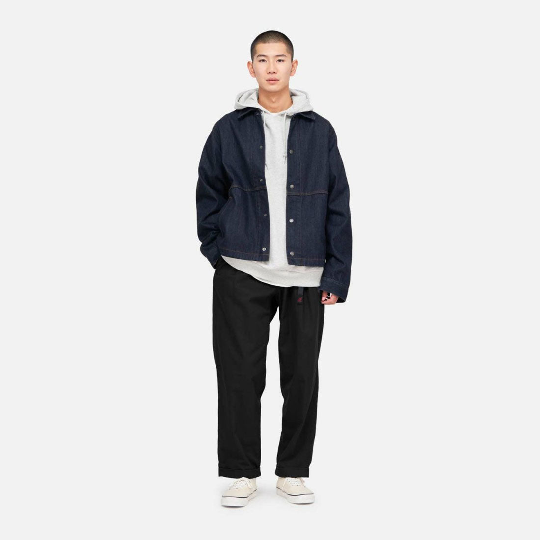 グラミチ GRAMICCI TC ツイルタックテーパードパンツ（T/C TWILL TUCK TAPERD PANT） （BLACK） BLACK