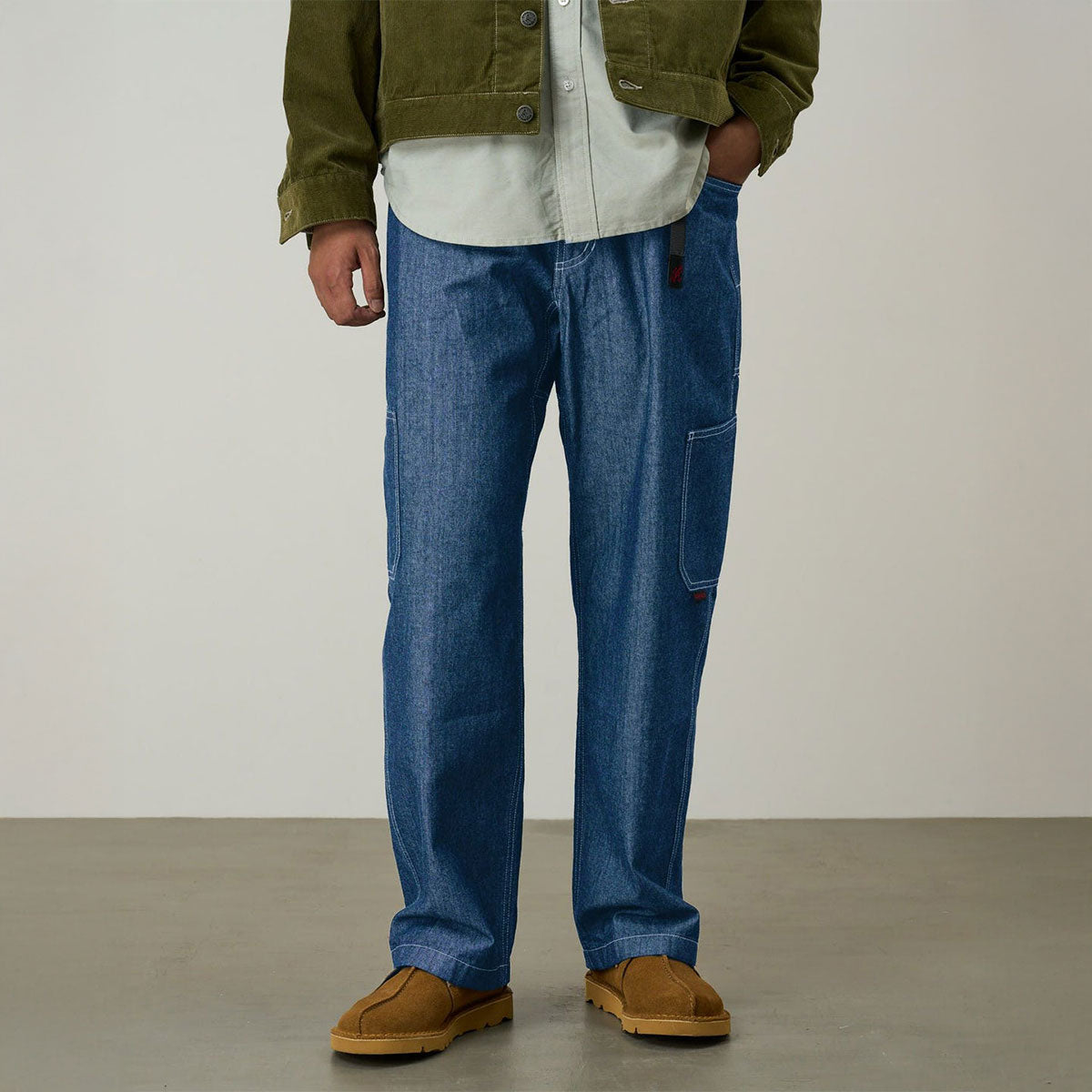 グラミチ GRAMICCI ジャパニーズシャンブレーロックスライドパンツ（JAPANESE CHAMBRAY ROCK SLIDE PANT） （BLUE） BLUE