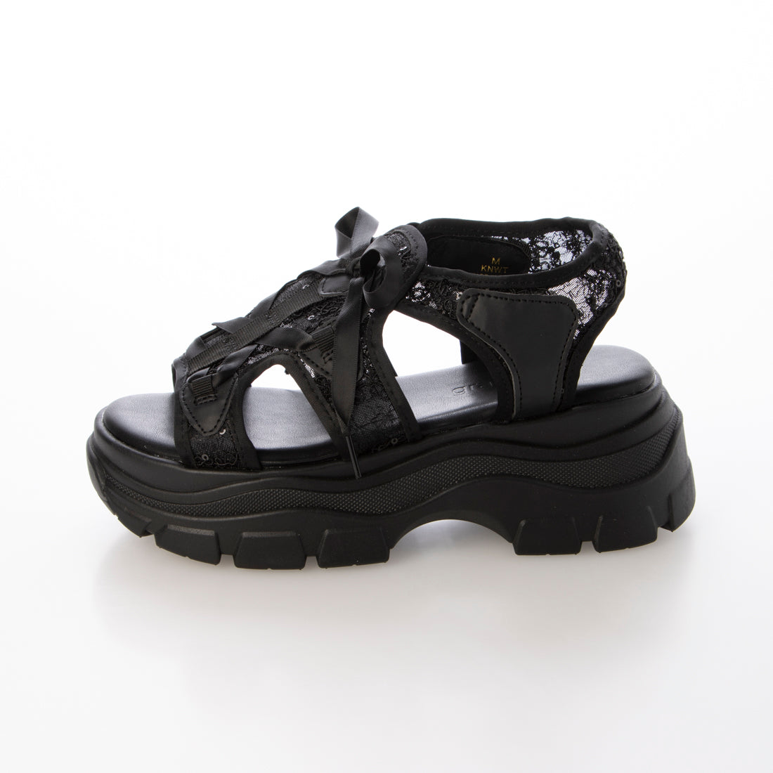 グランドフルール grandfleur レディースカジュアルサンダル （BLK） BLK