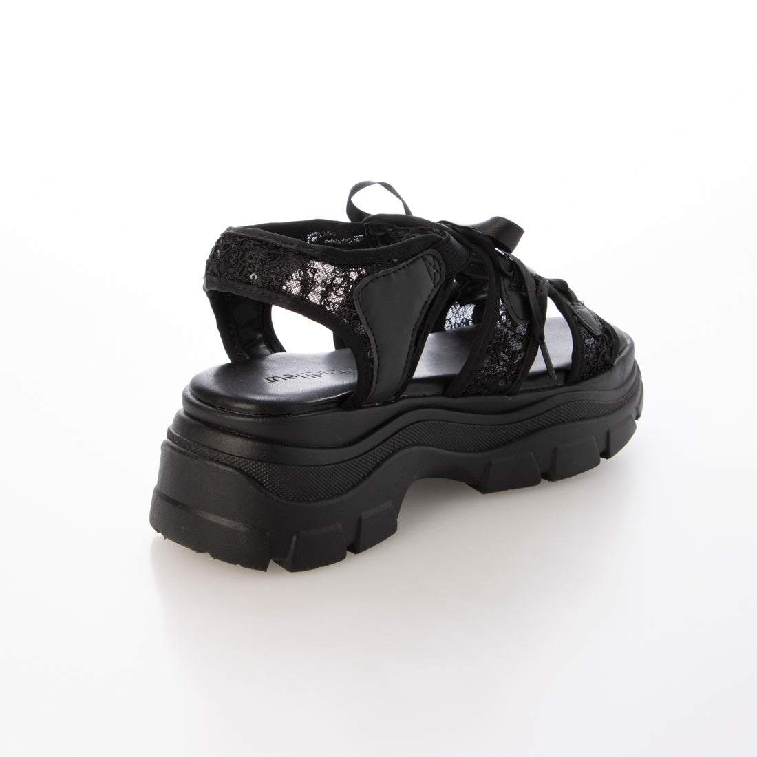 グランドフルール grandfleur レディースカジュアルサンダル （BLK） BLK