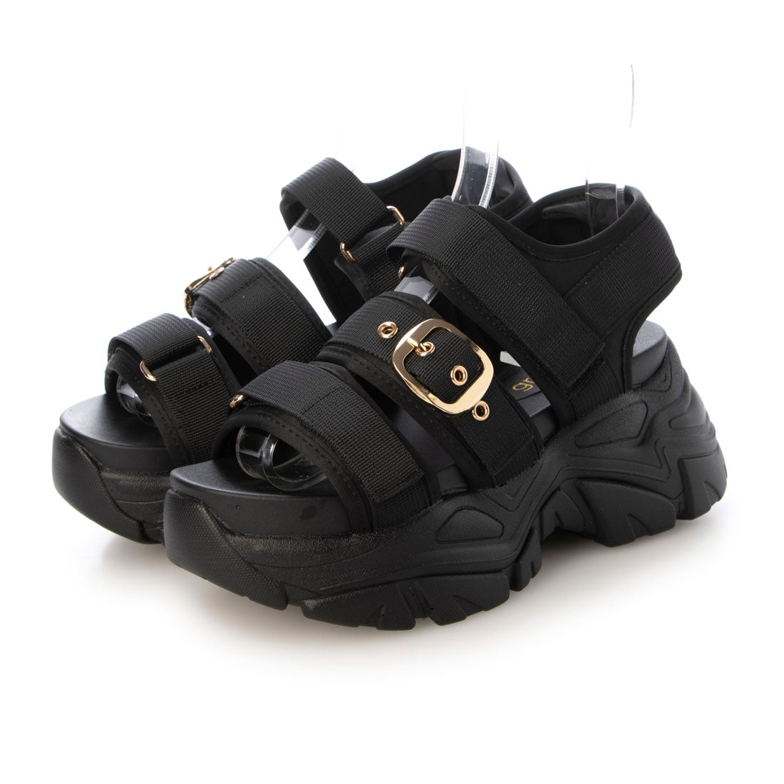 グランドフルール grandfleur レディースカジュアルサンダル （BLK） BLK