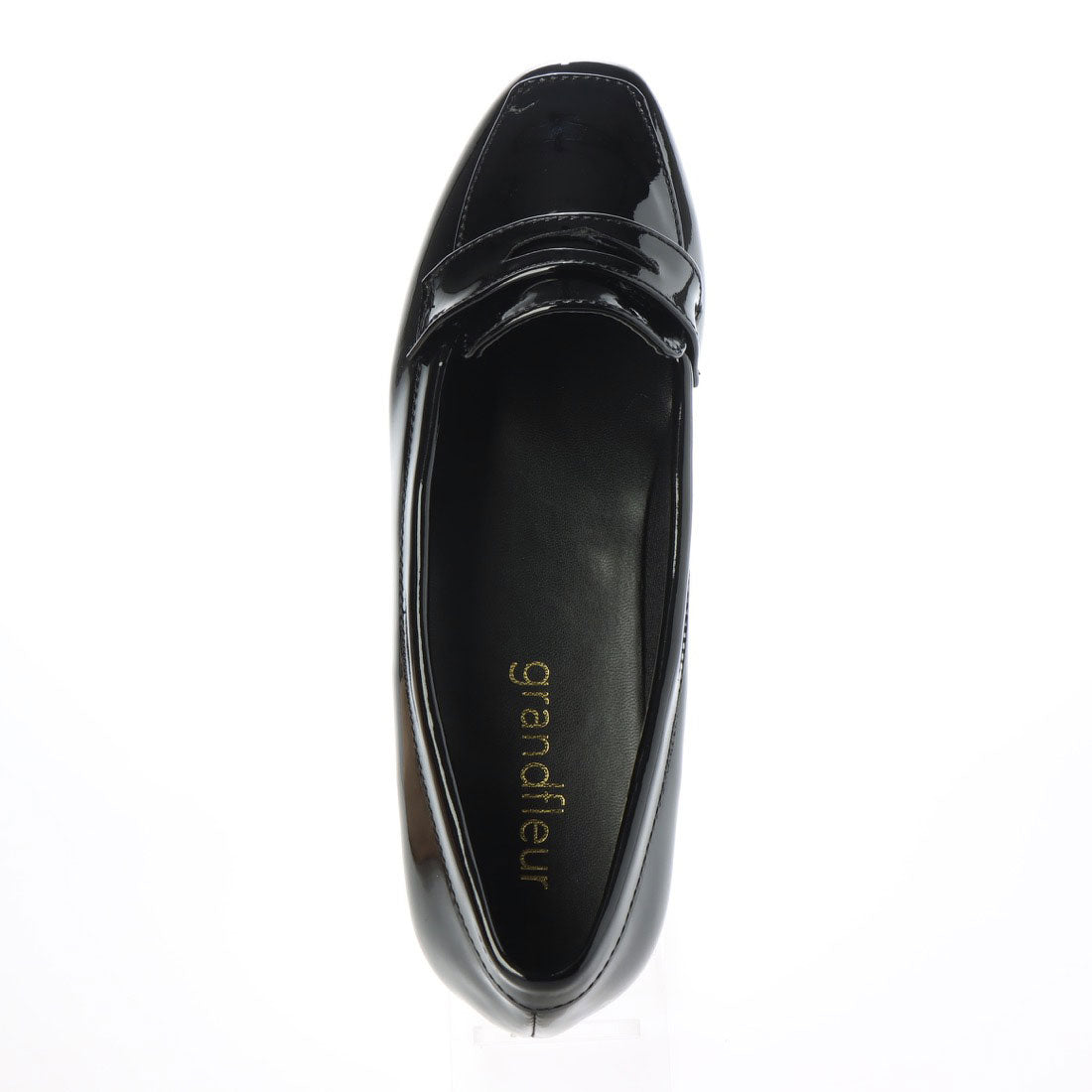 Grandfleur [For both sunny and rainy days] Square toe loafer pumps