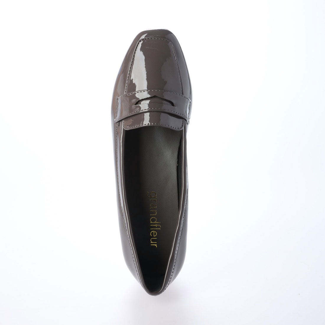 Grandfleur [For both sunny and rainy days] Square toe loafer pumps