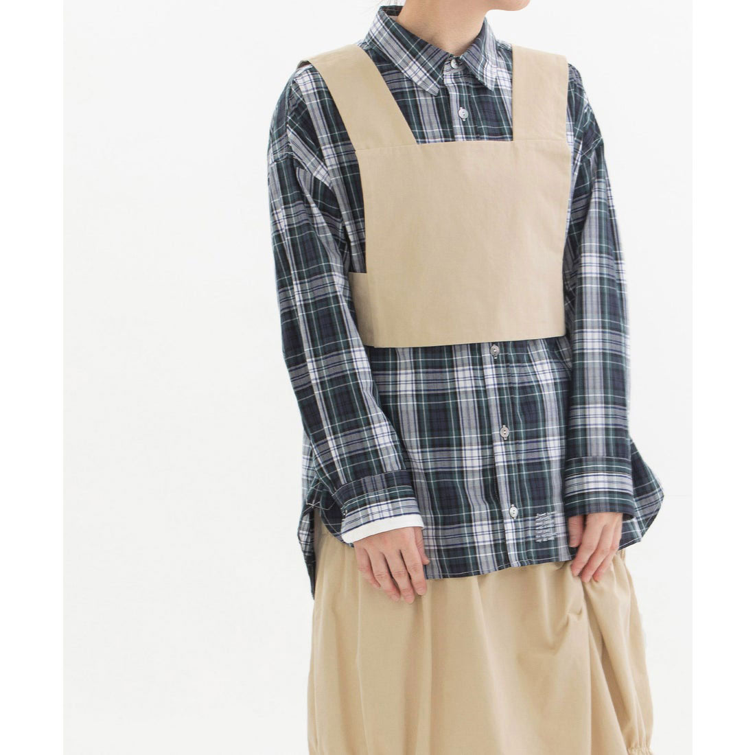 Nop de Nod Cotton Linen Denim Cotton Twill Bustier Vest