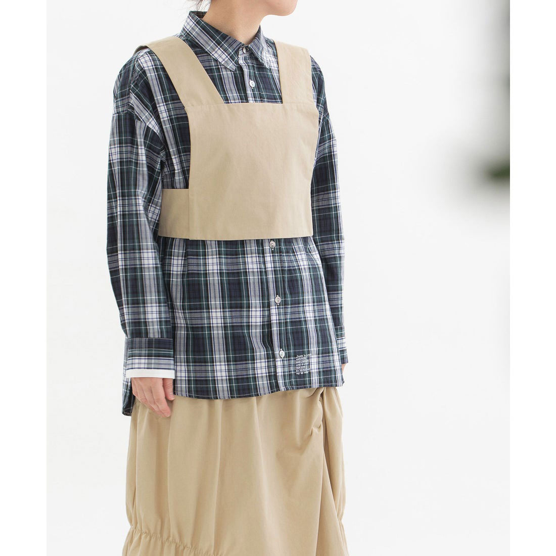 Nop de Nod Cotton Linen Denim Cotton Twill Bustier Vest