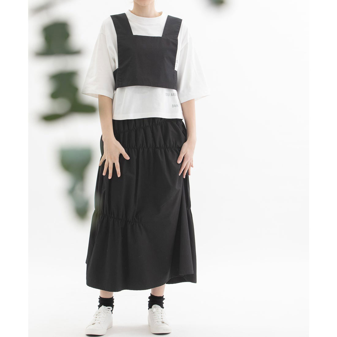 Nop de Nod Cotton Linen Denim Cotton Twill Bustier Vest