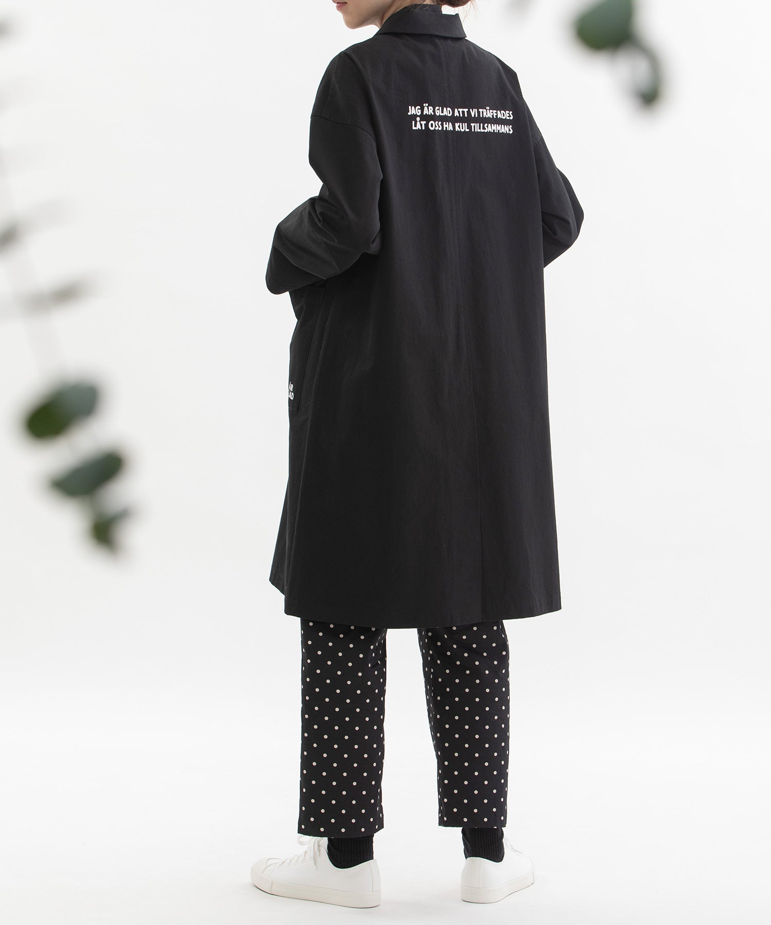 Nop de Nod Cotton Twill Back Logo Lab Coat