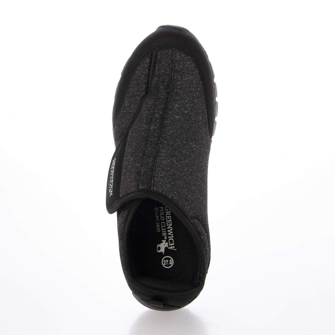 グリニッジポロクラブ GREENWICH POLO CLUB GREENWICHPOLOCLUBサイドマジックシューズ （ブラック） ブラック