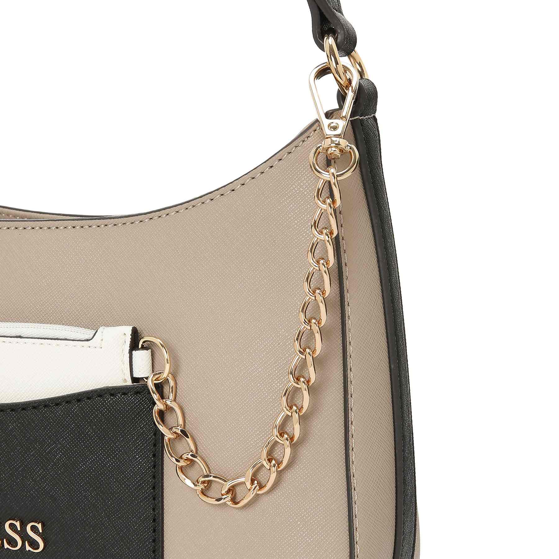 【ベージュ(MUM)】GUESS ハンドバッグ (W)TANA Top Zip Shoulder Guess TANA Top Zip Shoulder