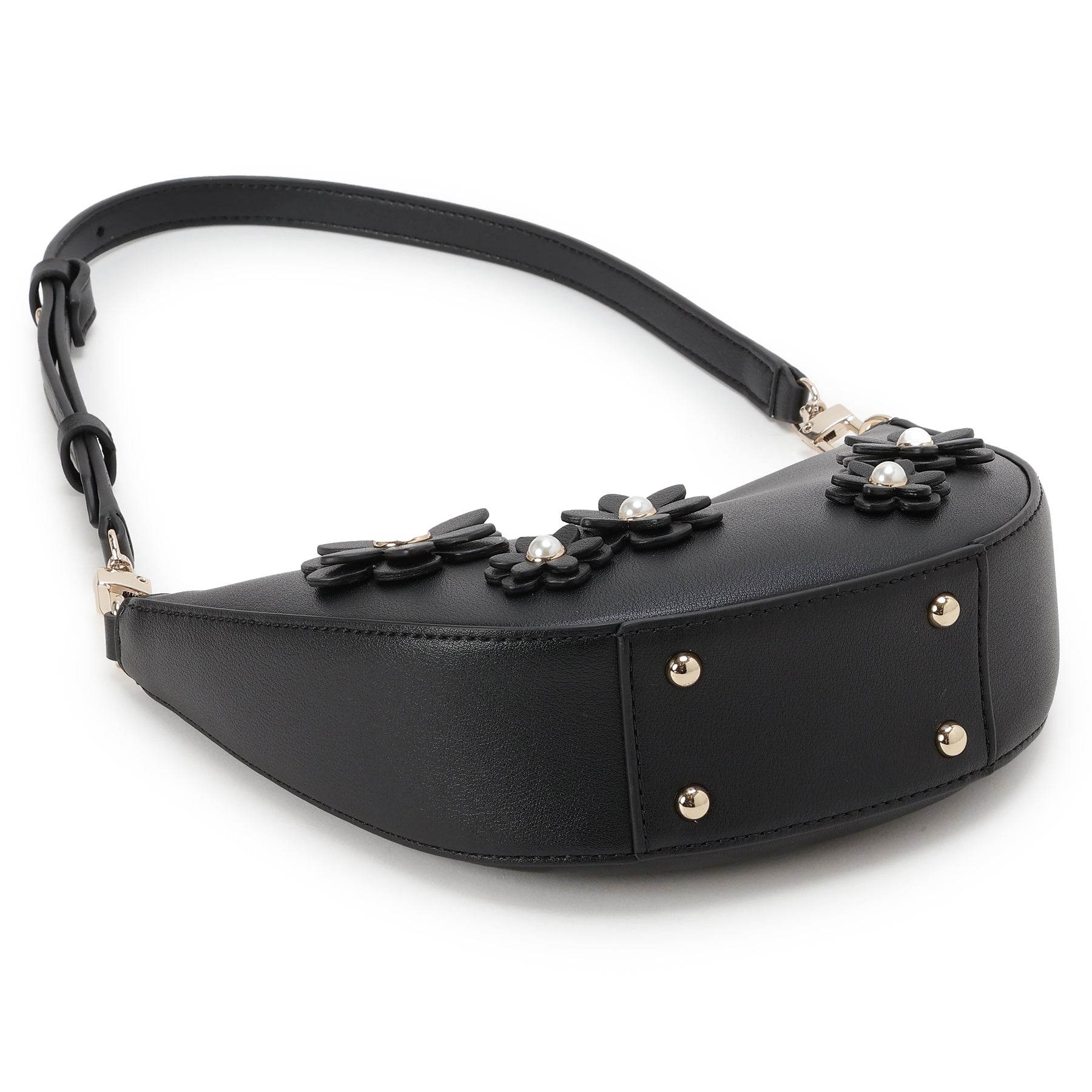 ゲス GUESS ZARIA Mini Top Zip Shoulder Bag （BLA） BLA