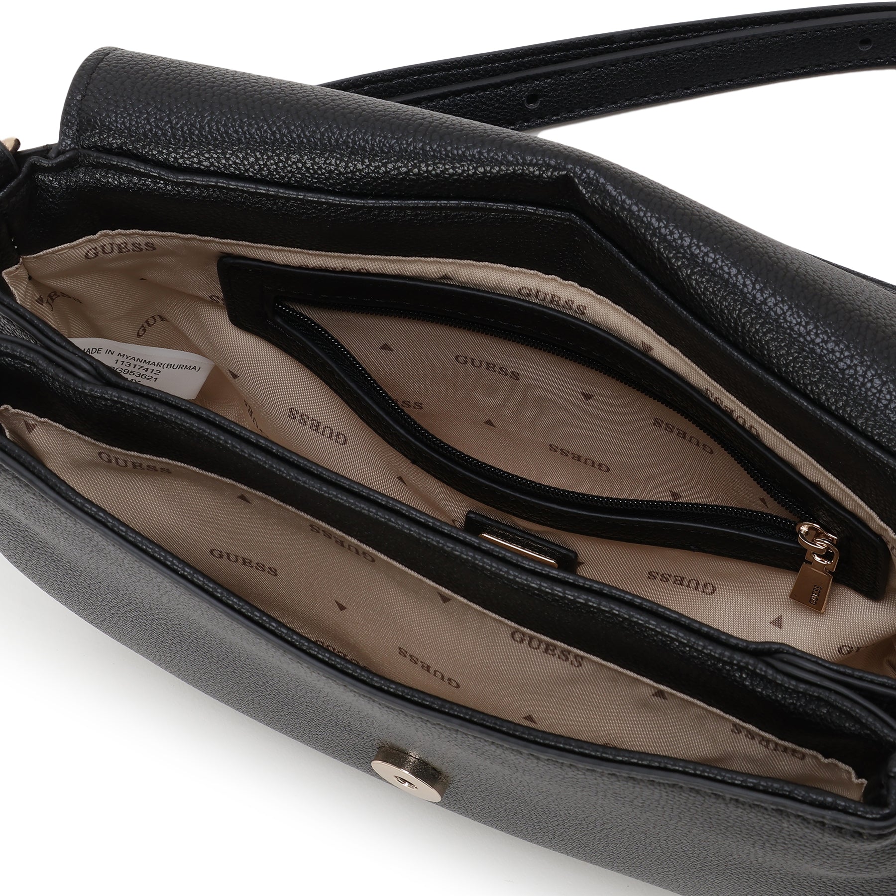 ゲス GUESS CALEBRA Convertible Xbody Flap （BLA） BLA