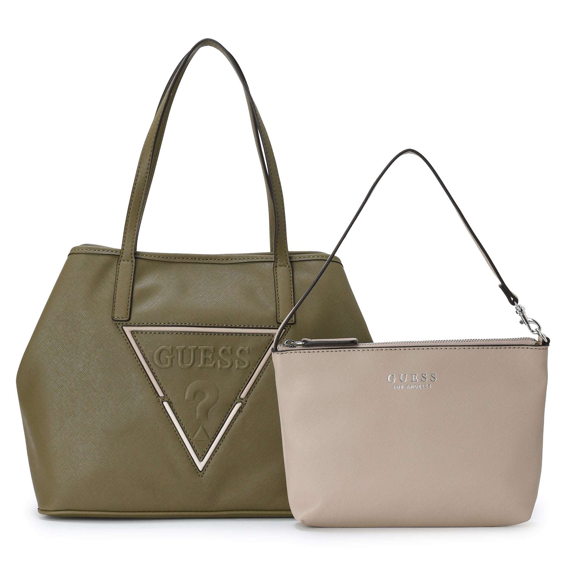 ゲス GUESS PORTINI Trap Tote （OLV） OLV