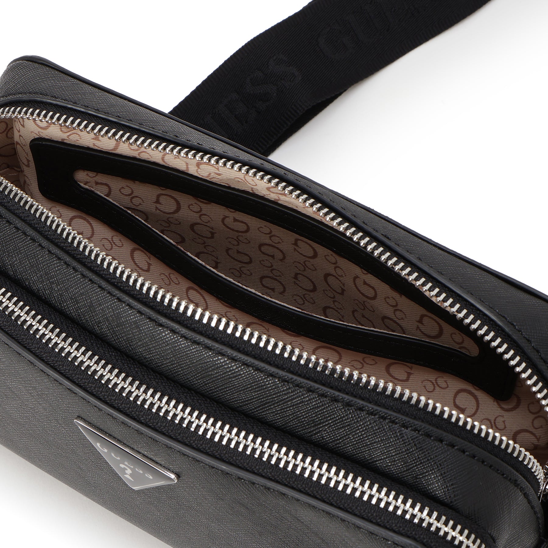 ゲス GUESS VIVIETTE Mini Double Zip Crossbdy （BLA） BLA