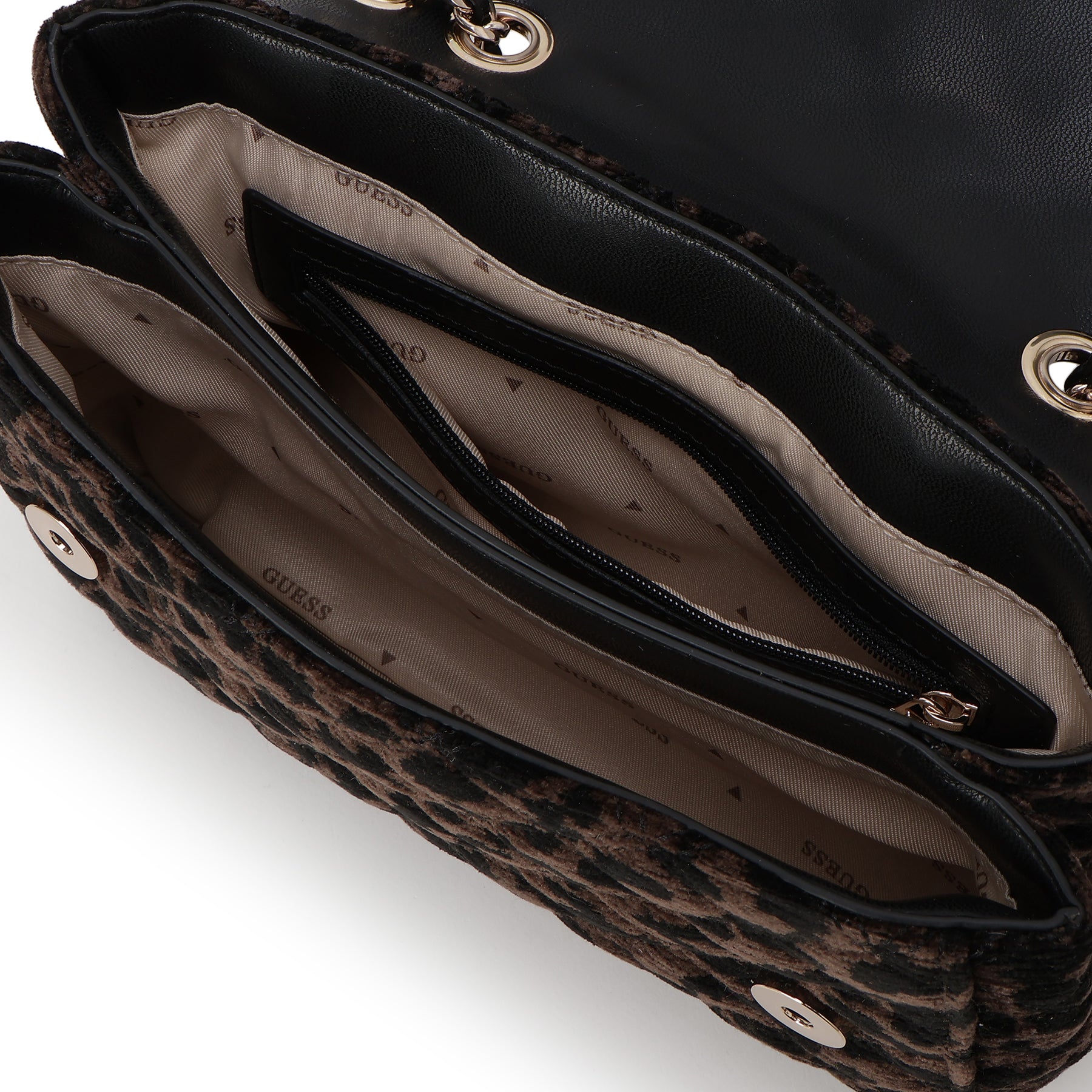 【ブラウン(COG)】GUESS ショルダーバッグ (W)GIULLY Ii Convertible Flap GUESS - 【ブラウン(COG)】GUESS ショルダーバッグ (W)GIULLY Ii