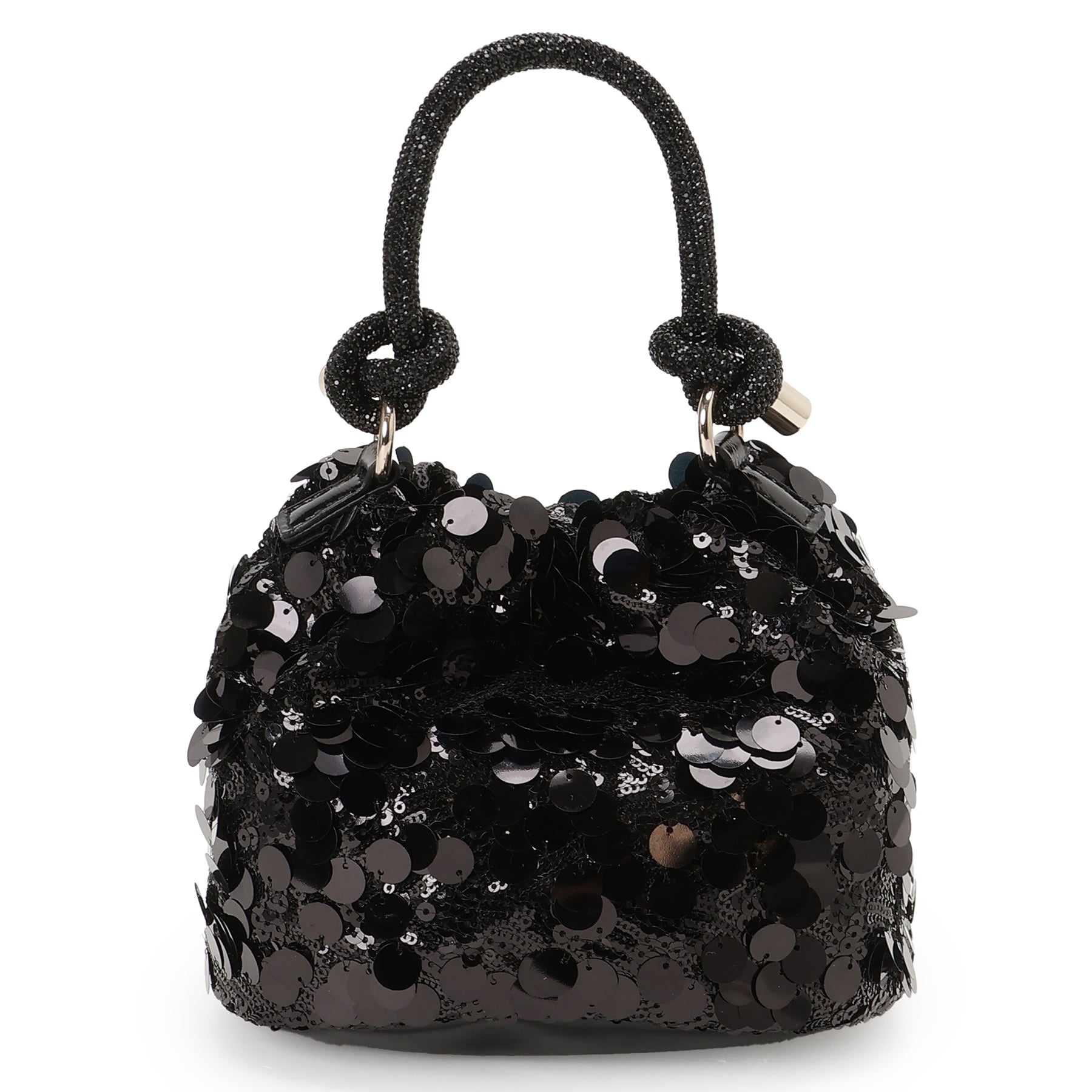 ゲス GUESS HOLIDAY Shine Top Handle Pouch （BLA） BLA