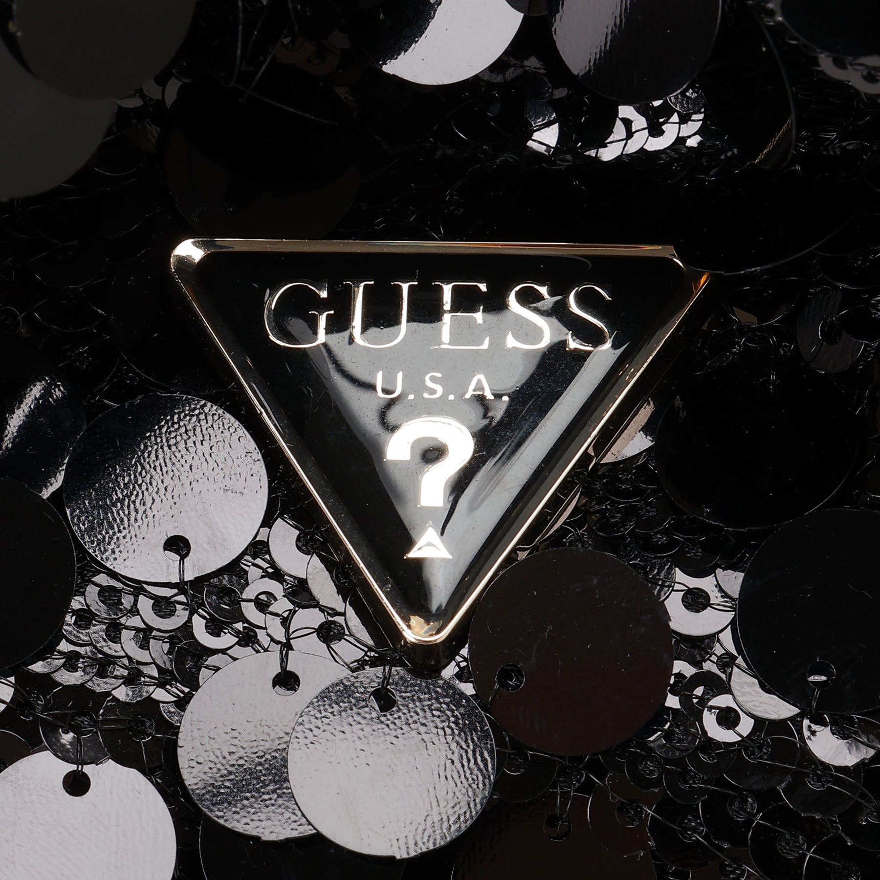 ゲス GUESS HOLIDAY Shine Top Handle Pouch （BLA） BLA