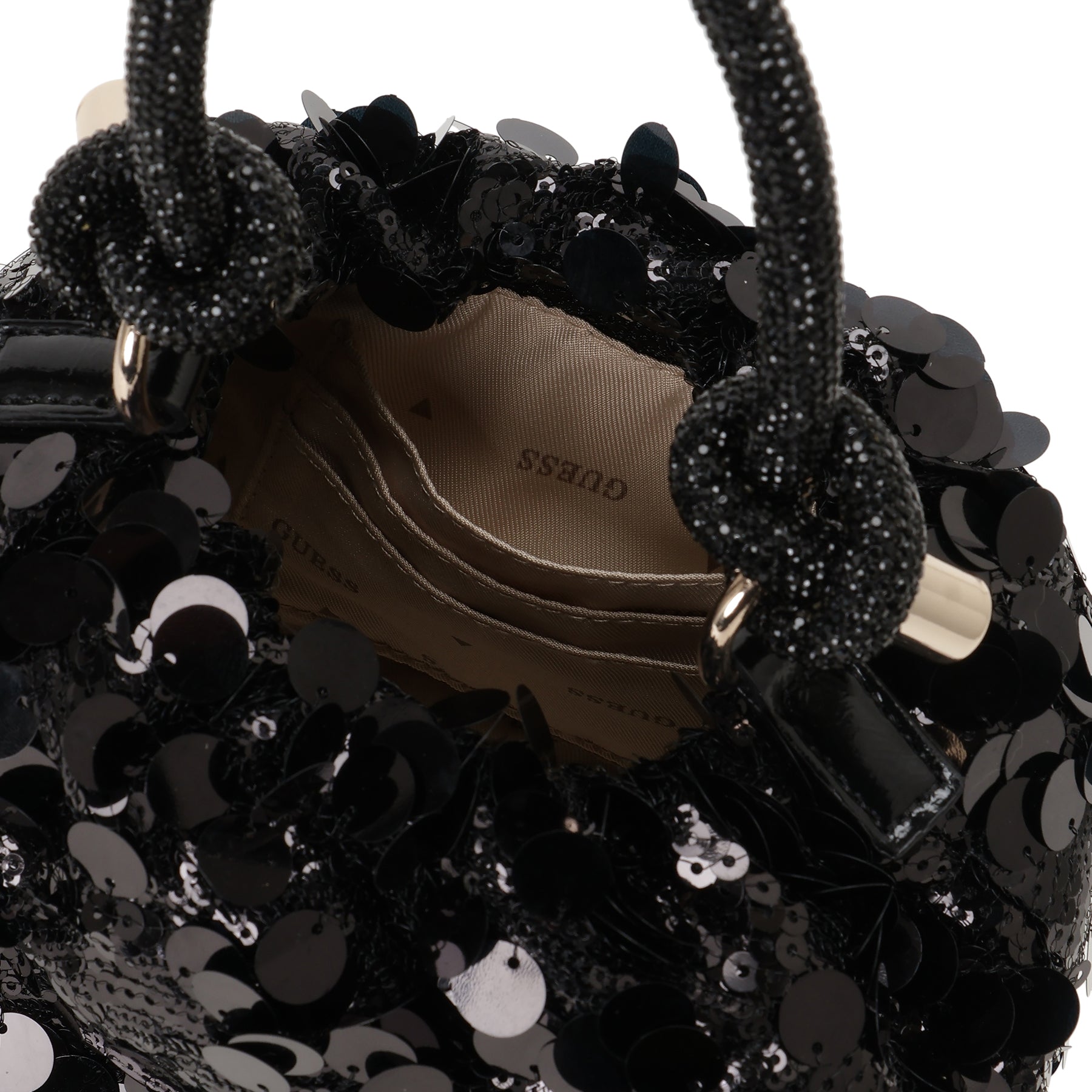ゲス GUESS HOLIDAY Shine Top Handle Pouch （BLA） BLA