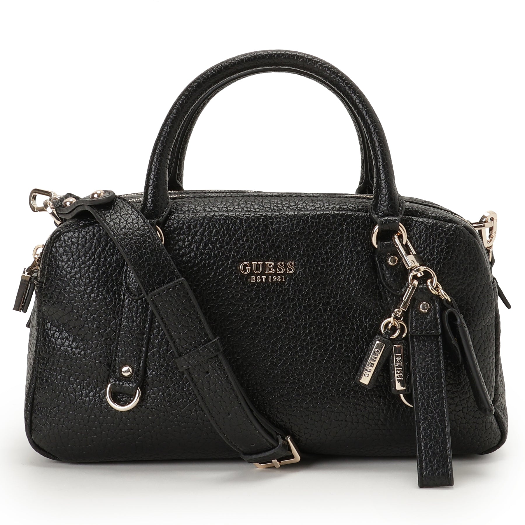 ゲス GUESS MARSHA Box Satchel （BLA） BLA