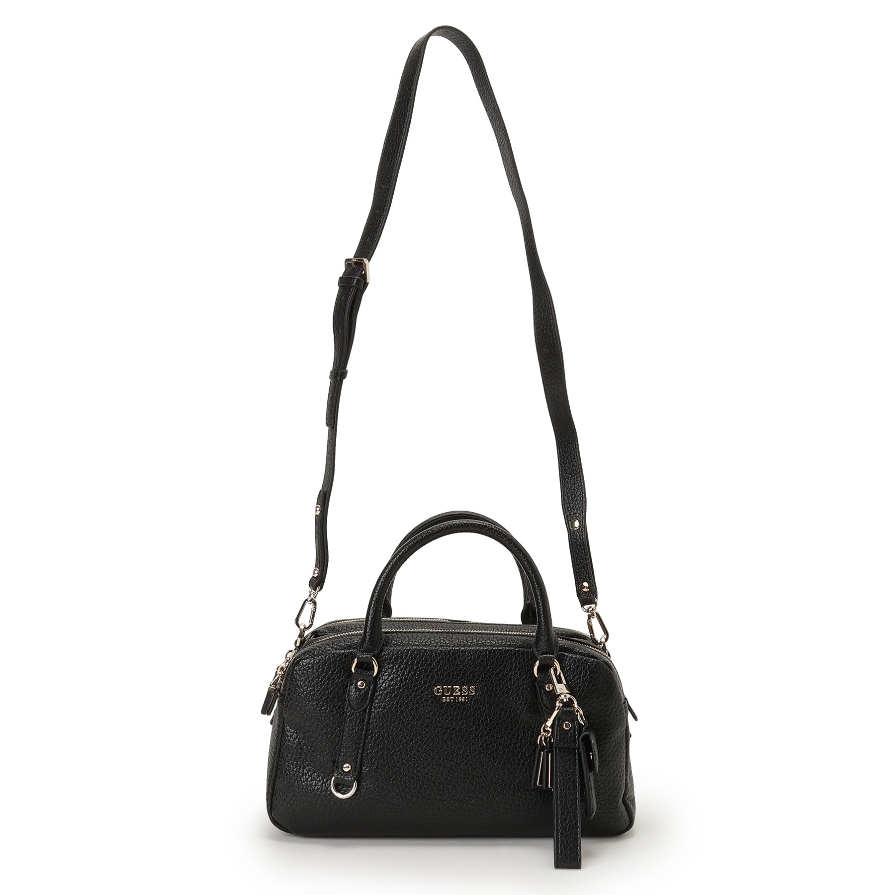 ゲス GUESS MARSHA Box Satchel （BLA） BLA