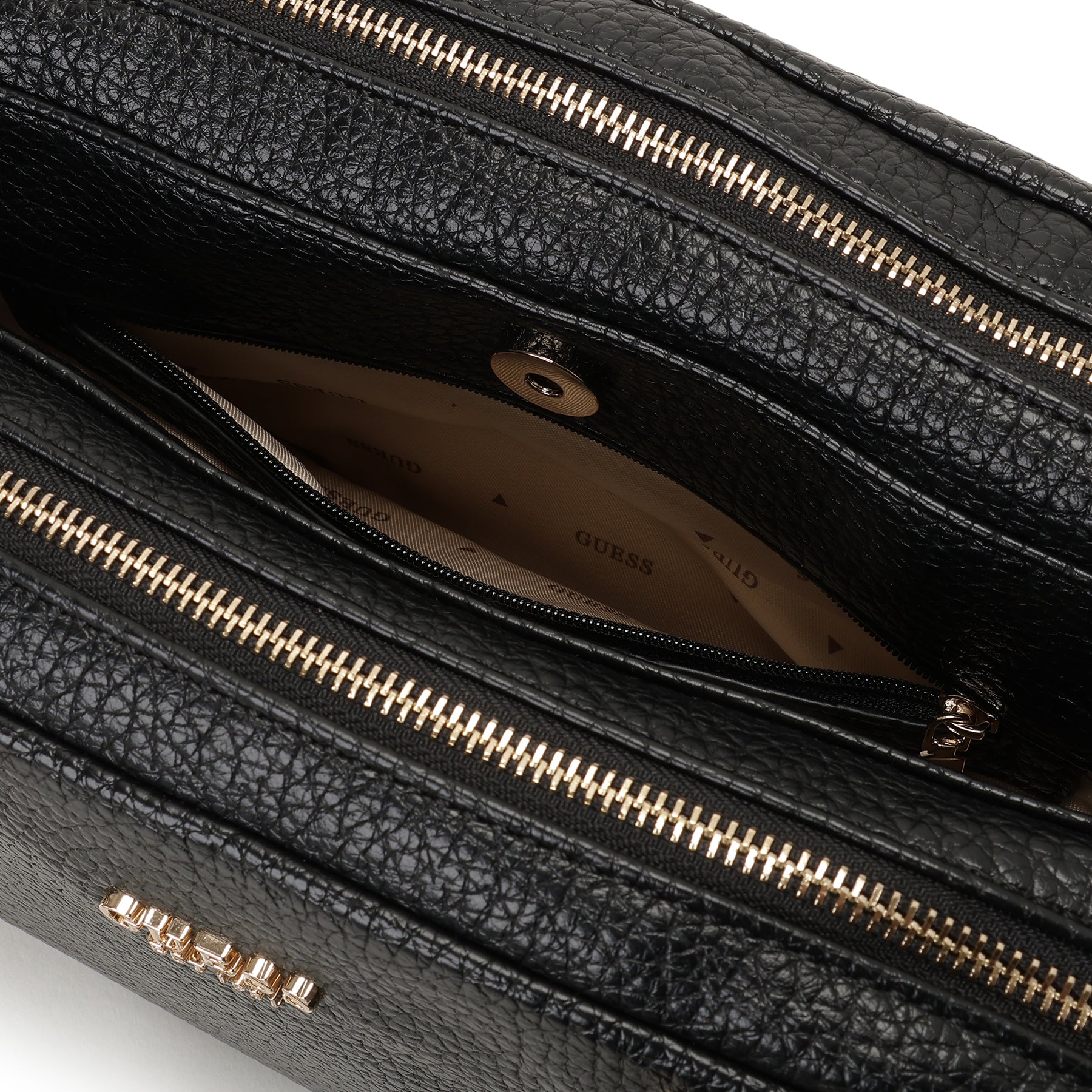 ゲス GUESS MARSHA Box Satchel （BLA） BLA